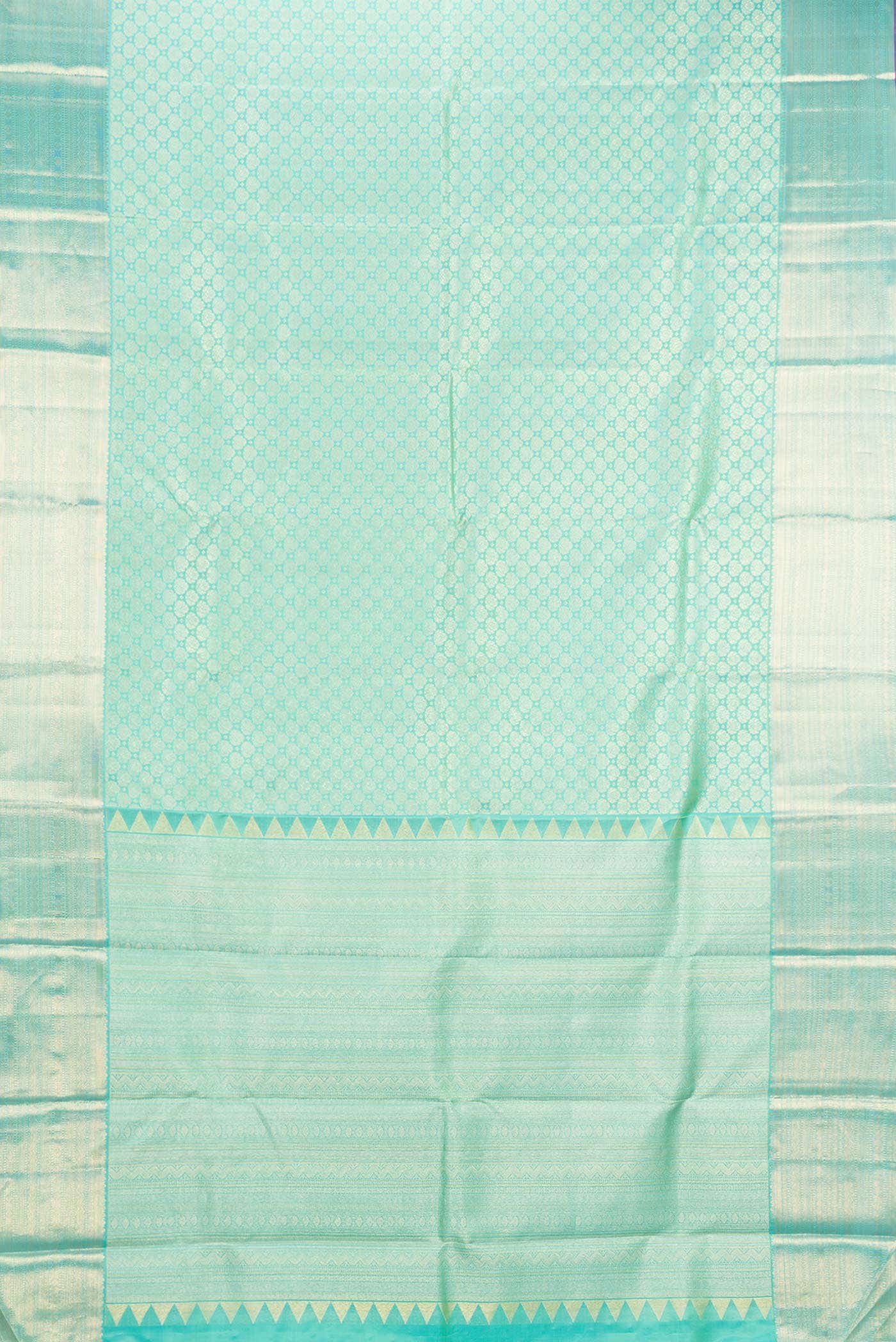 Green Dual Tone Kanchipuram Silk Saree