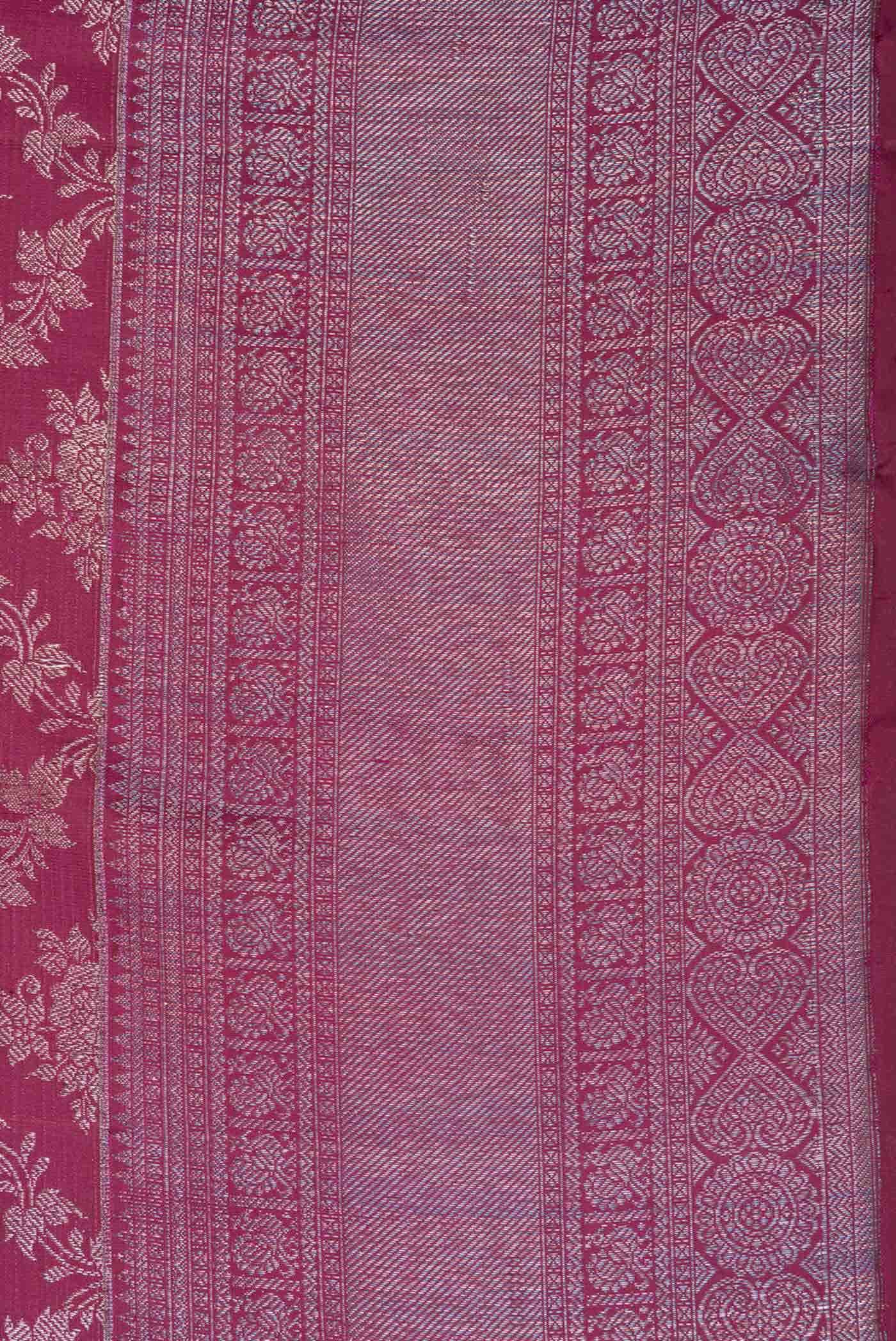 Magenta Dual Tone Kanchipuram Silk Saree