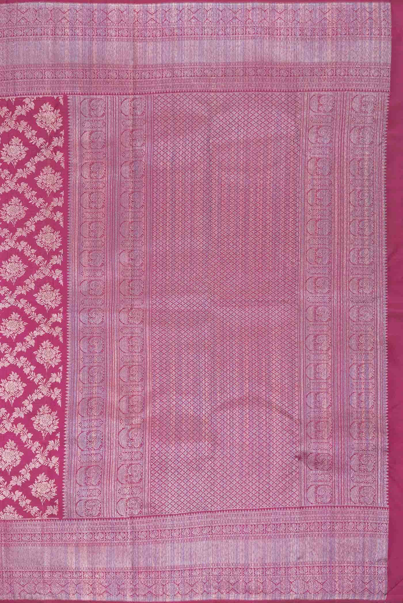 Magenta Dual Tone Kanchipuram Silk Saree