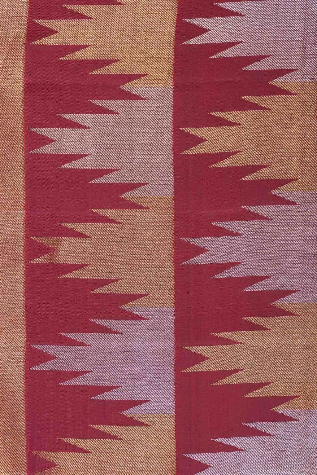 Maroon Dual Tone Kanchipuram Silk Saree