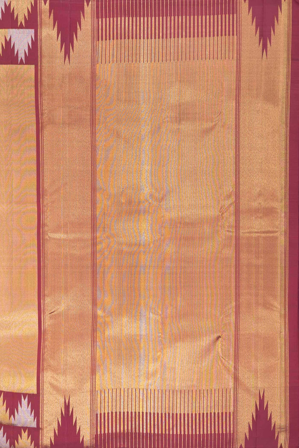Maroon Dual Tone Kanchipuram Silk Saree