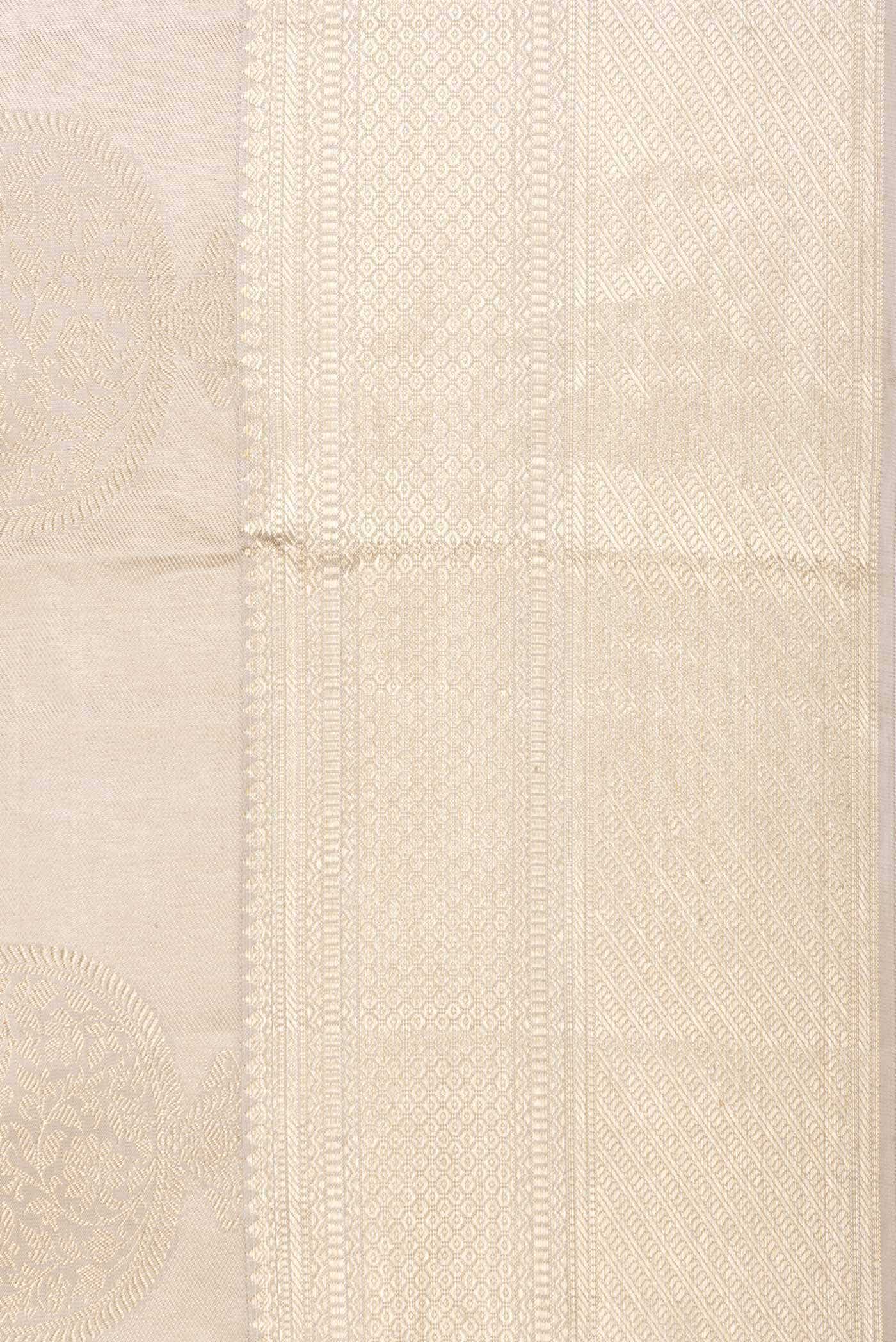 Beige Dual Tone Kanchipuram Silk Saree