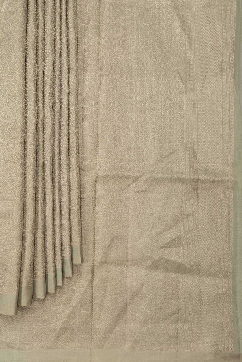 Green Dual Tone Soft Silk Saree