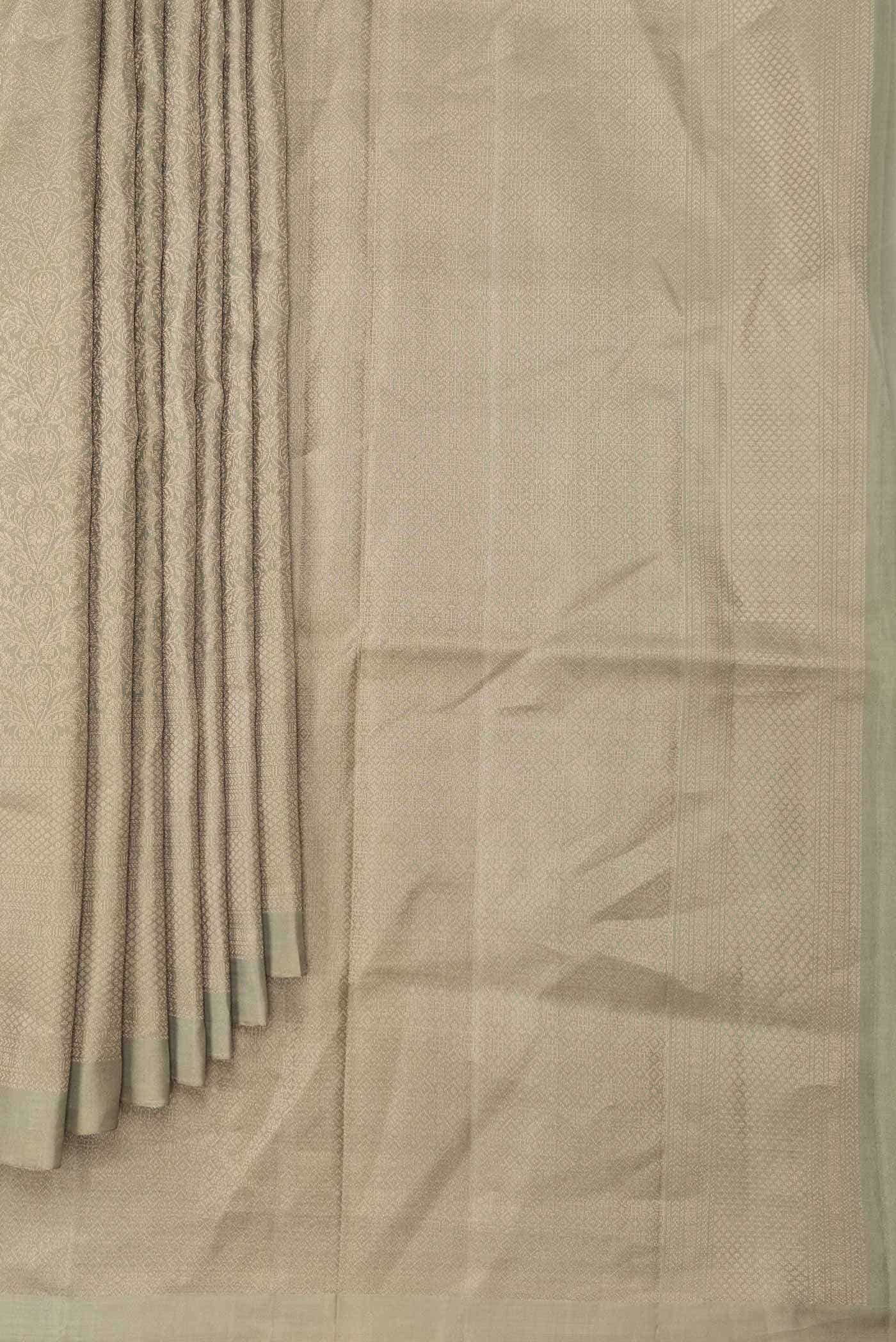 Green Dual Tone Soft Silk Saree