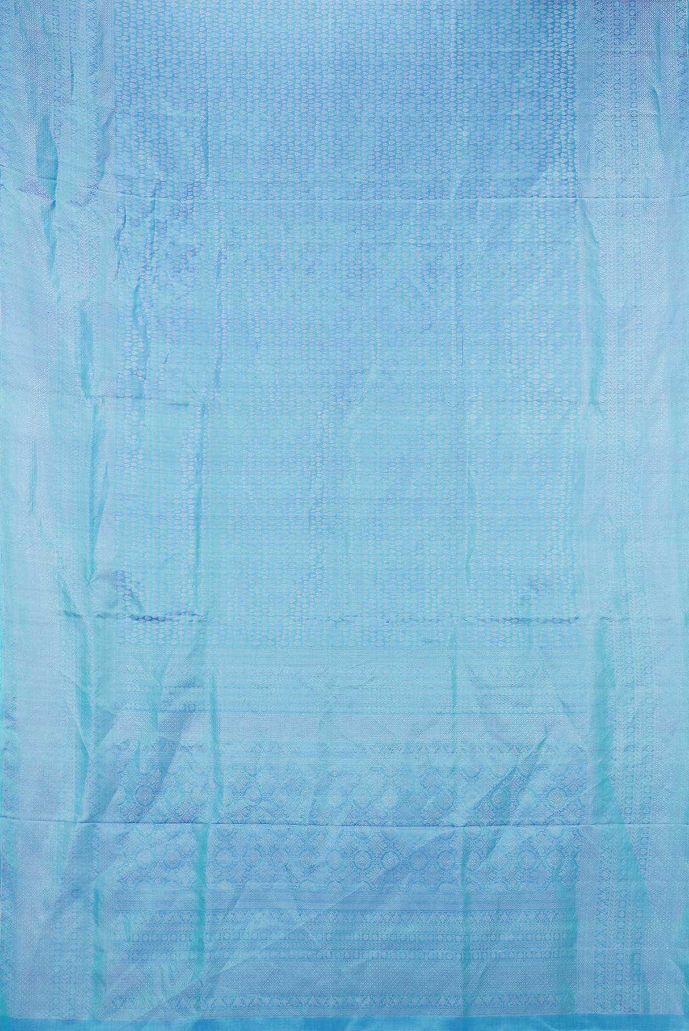 Sky Blue Dual Tone Soft Silk Saree
