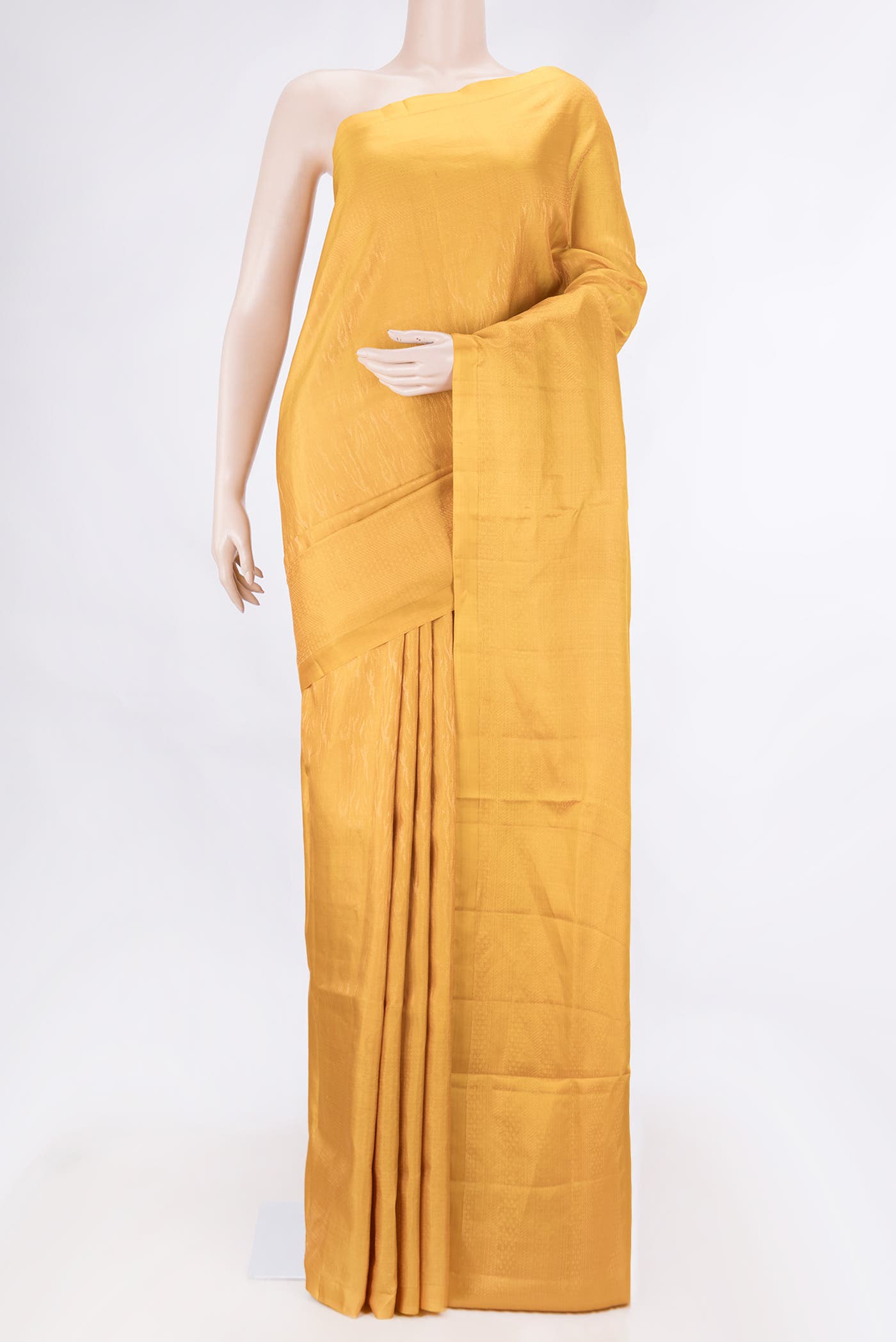 Mustard Dual Tone Soft Silk Saree