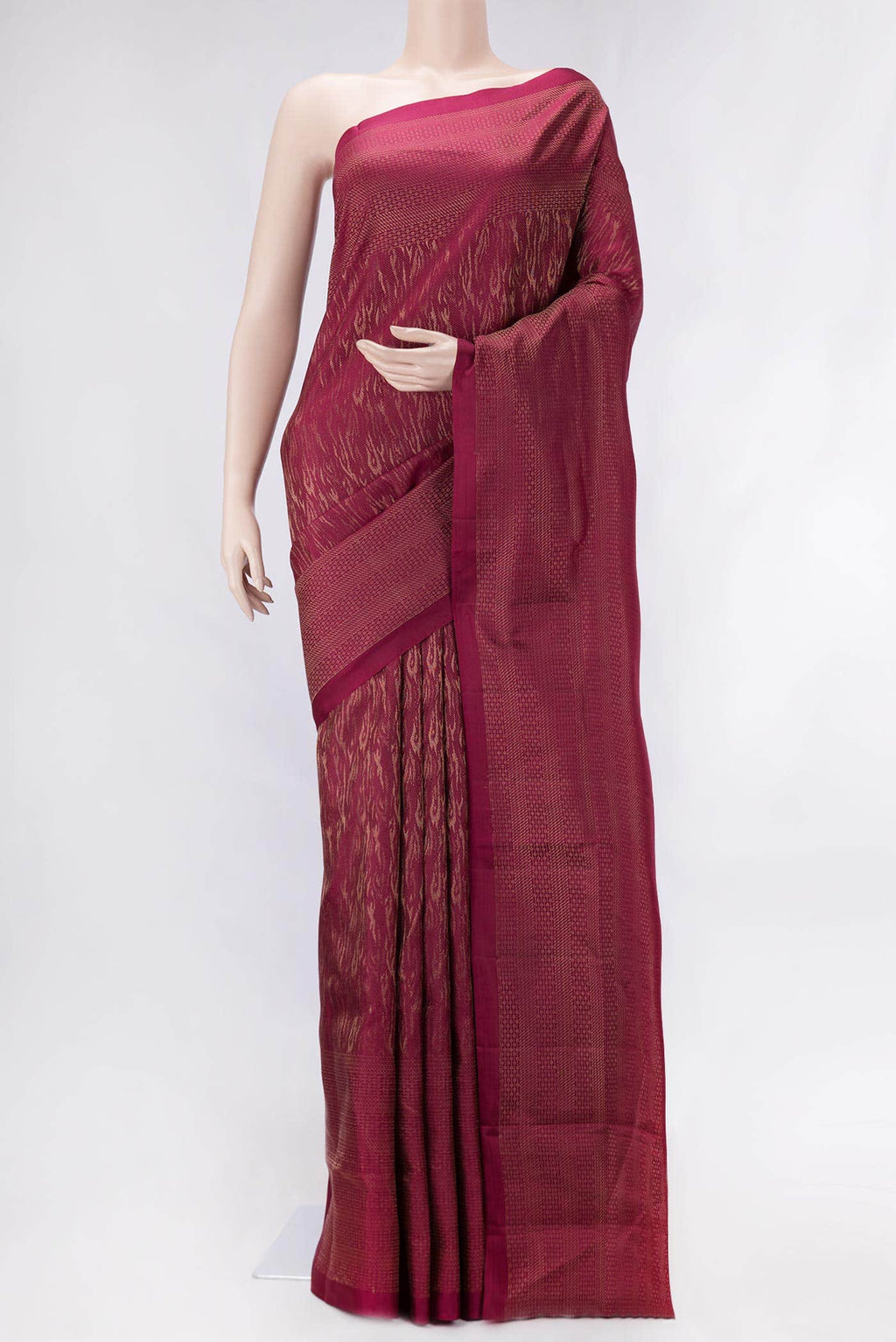 Magenta Dual Tone Soft Silk Saree