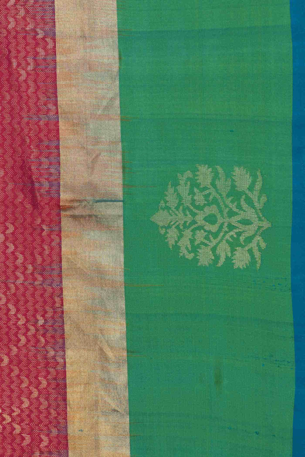 Dark Pink Dual Tone Soft Silk Saree