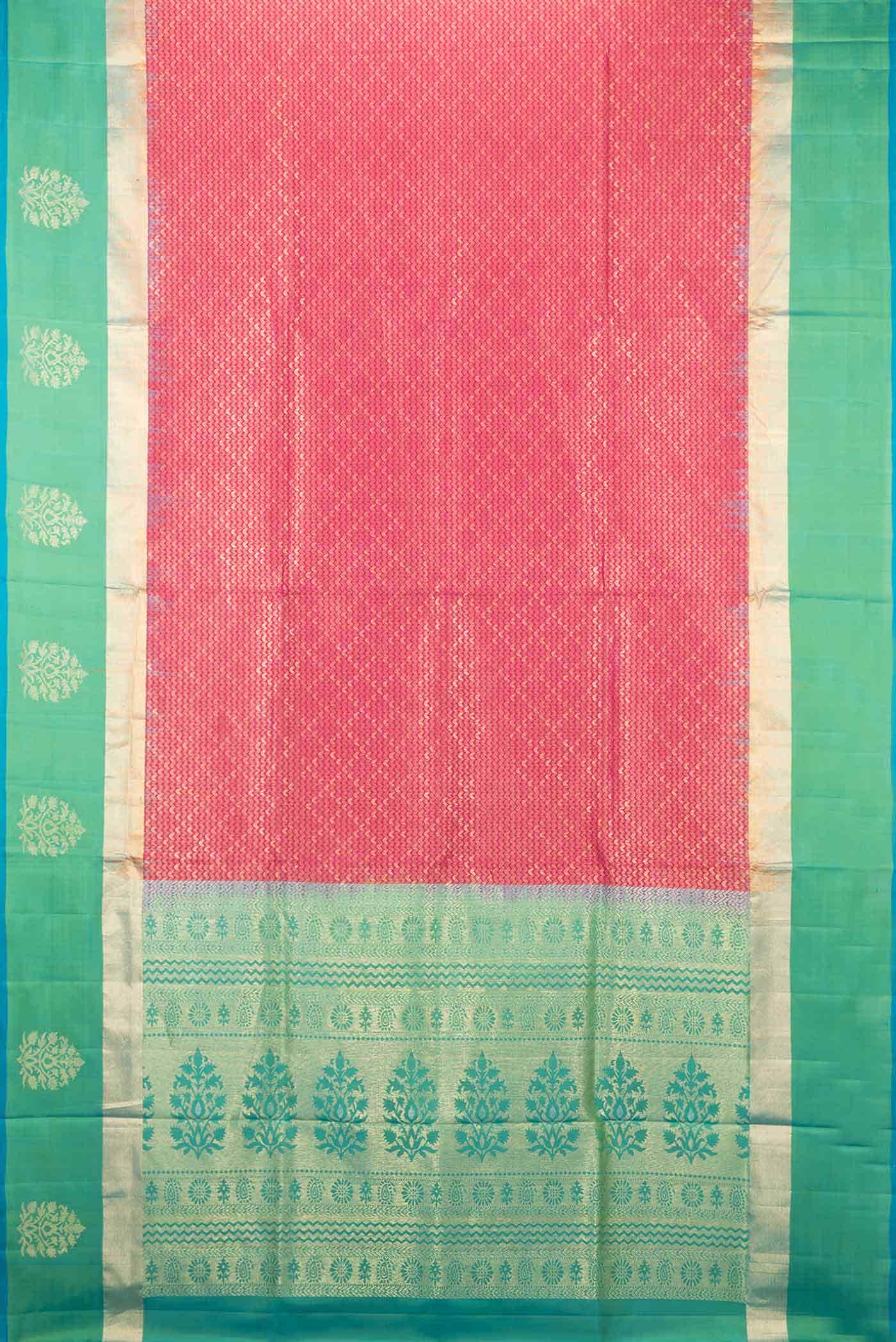 Dark Pink Dual Tone Soft Silk Saree