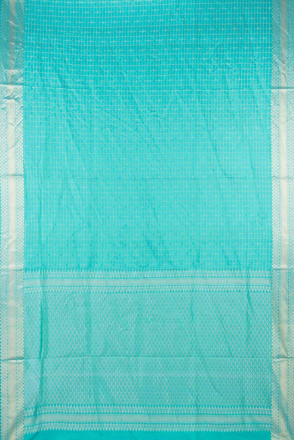 Green Dual Tone Soft Silk Saree