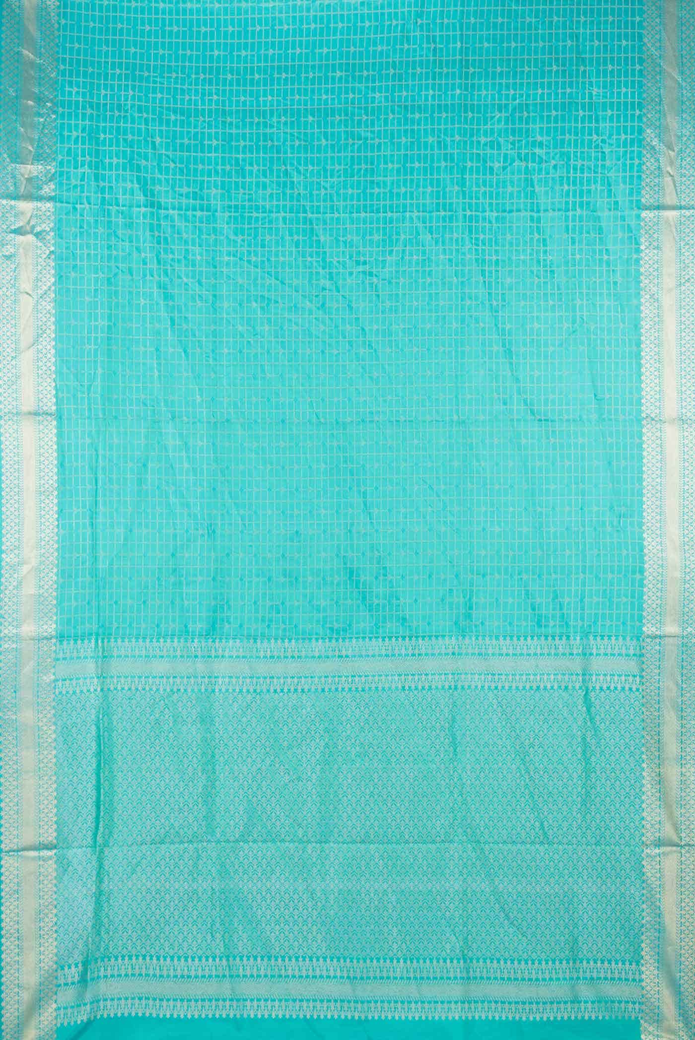 Green Dual Tone Soft Silk Saree