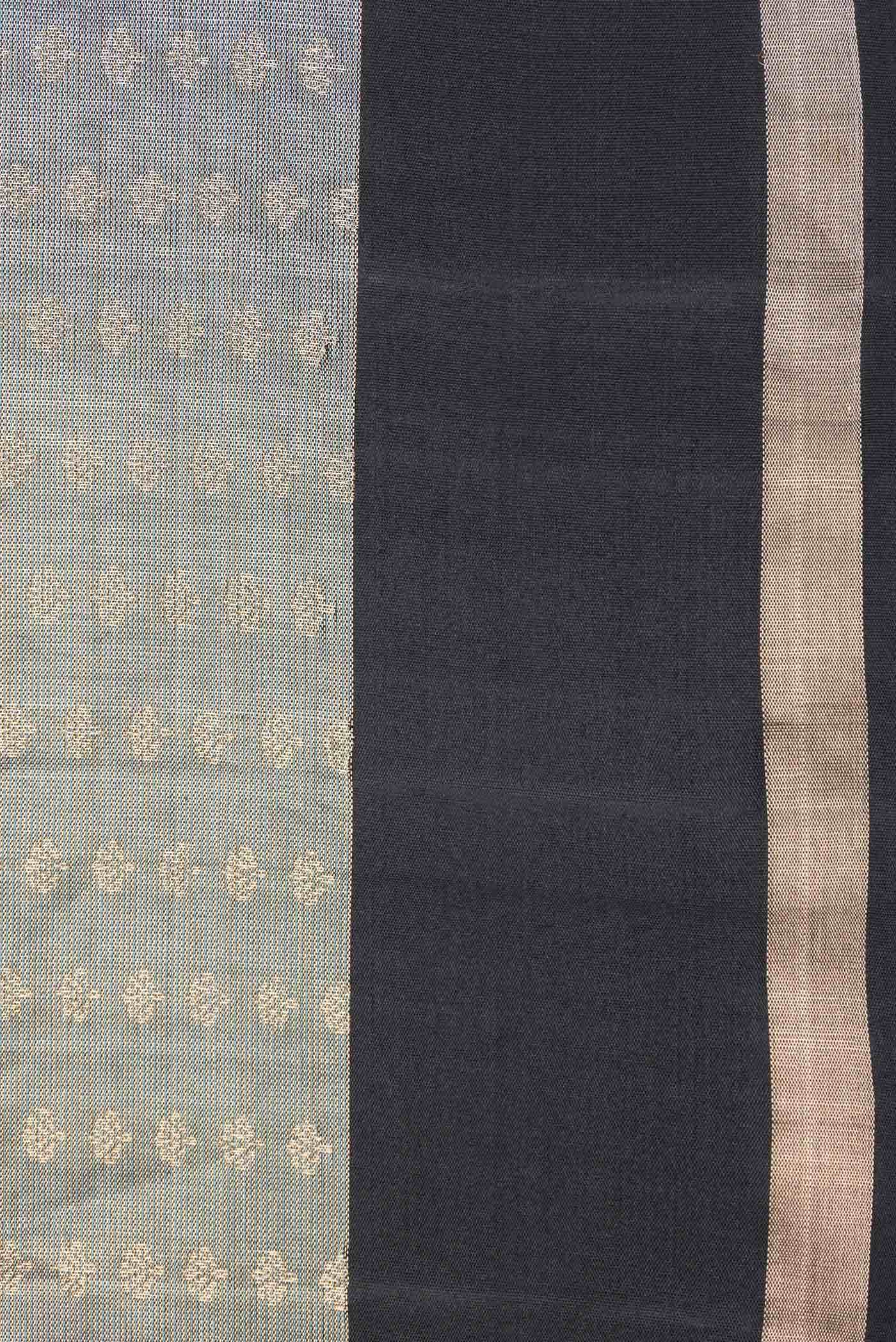 Grey Dual Tone Soft Silk Saree