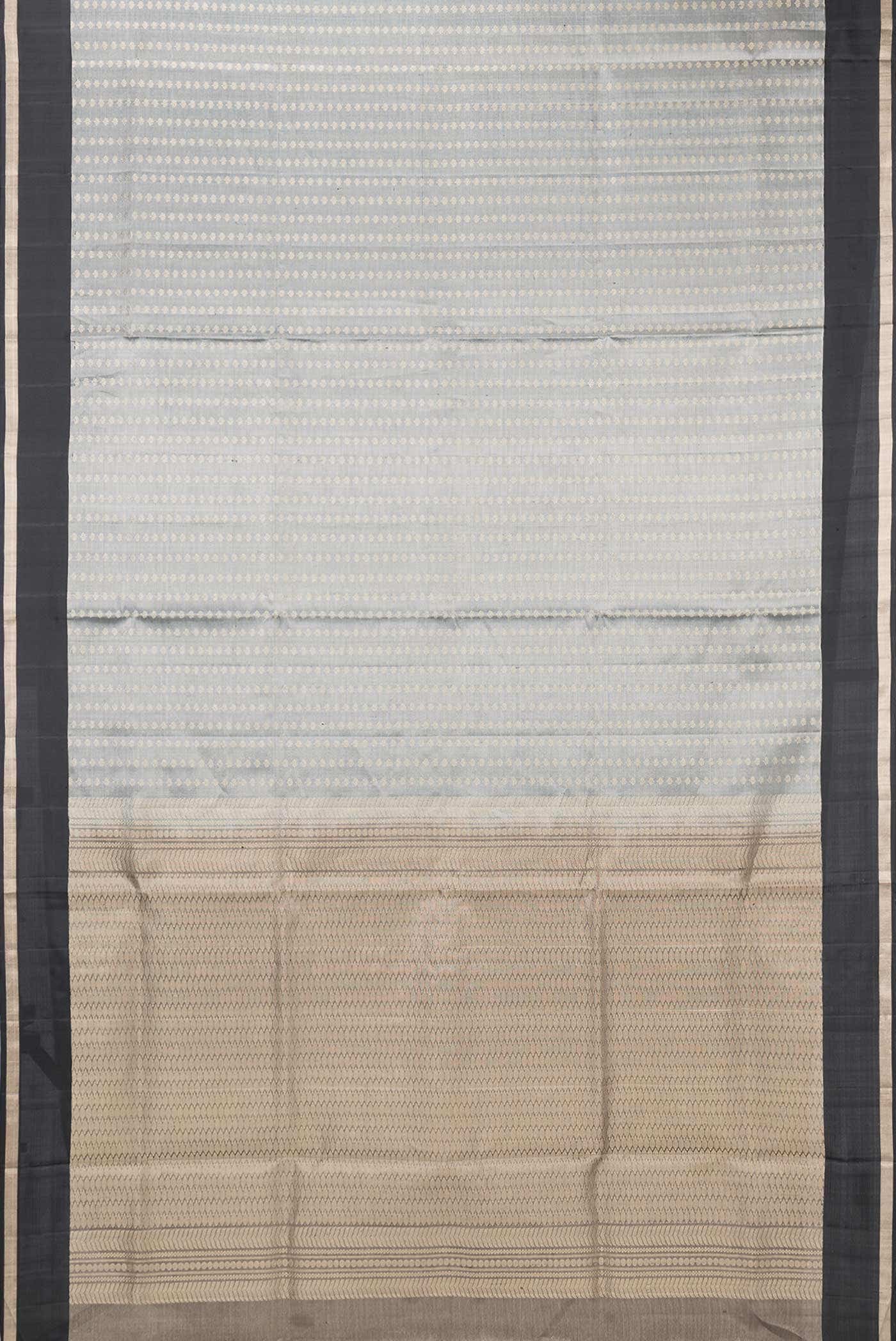 Grey Dual Tone Soft Silk Saree