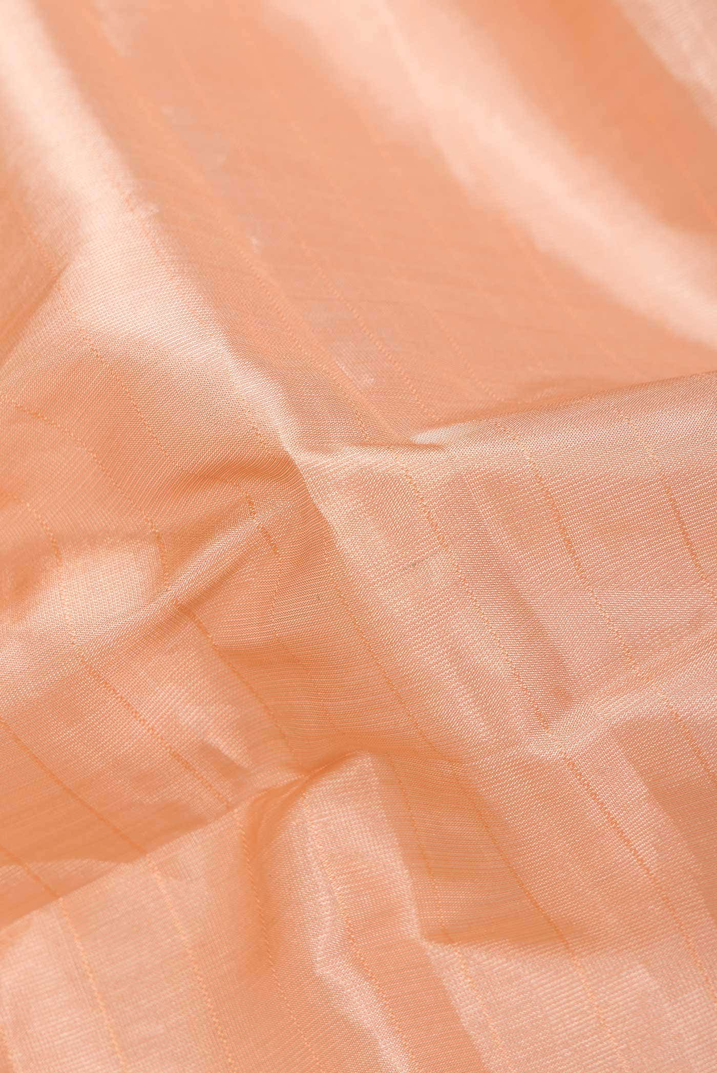 Golden Peach Dual Tone Soft Silk Saree