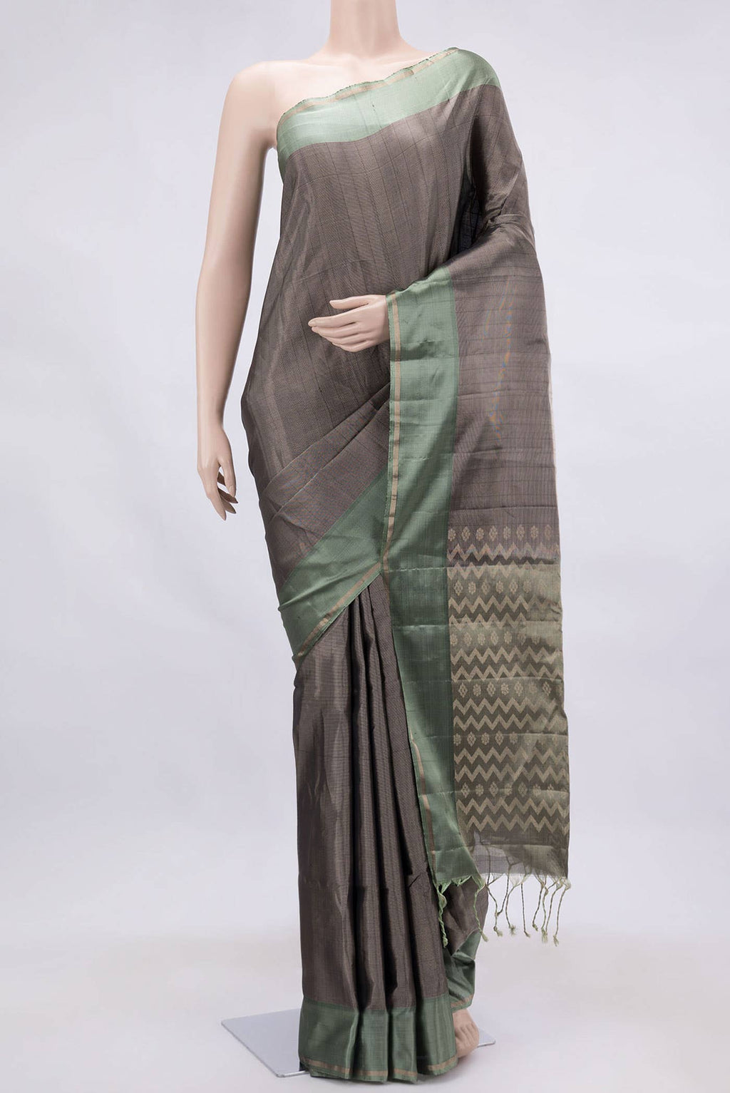 Violet Dual Tone Soft Silk Saree