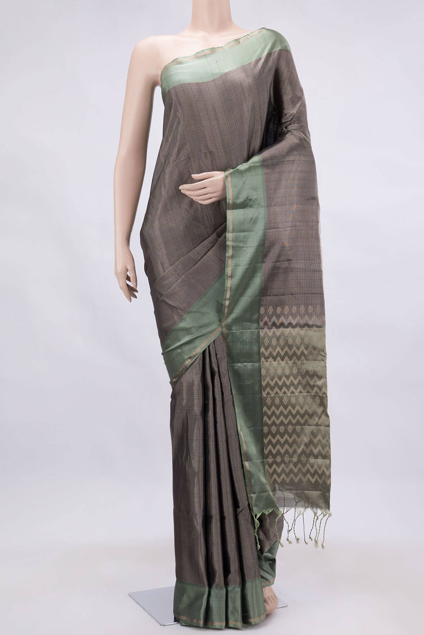 Violet Dual Tone Soft Silk Saree