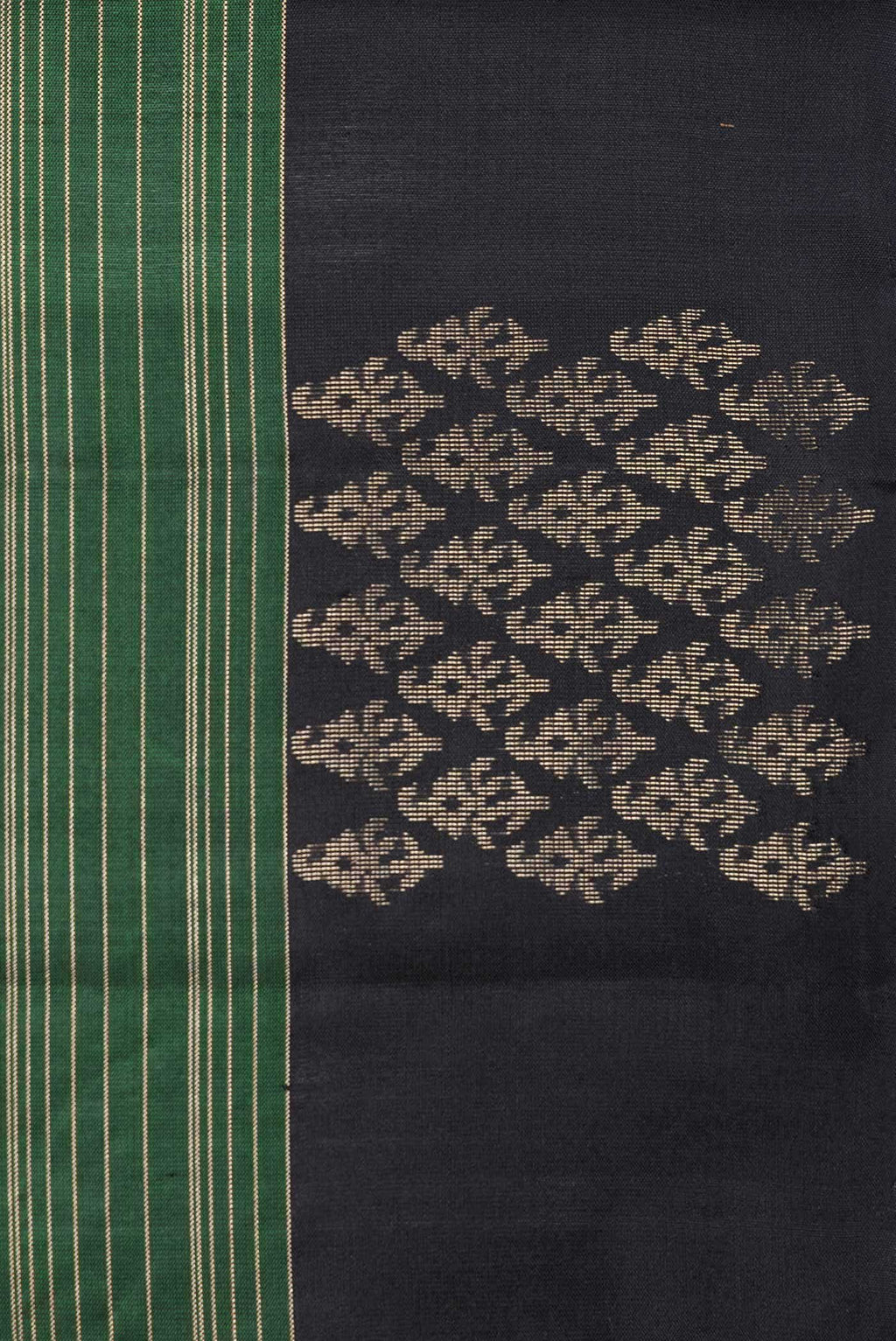 Green Dual Tone Soft Silk Saree