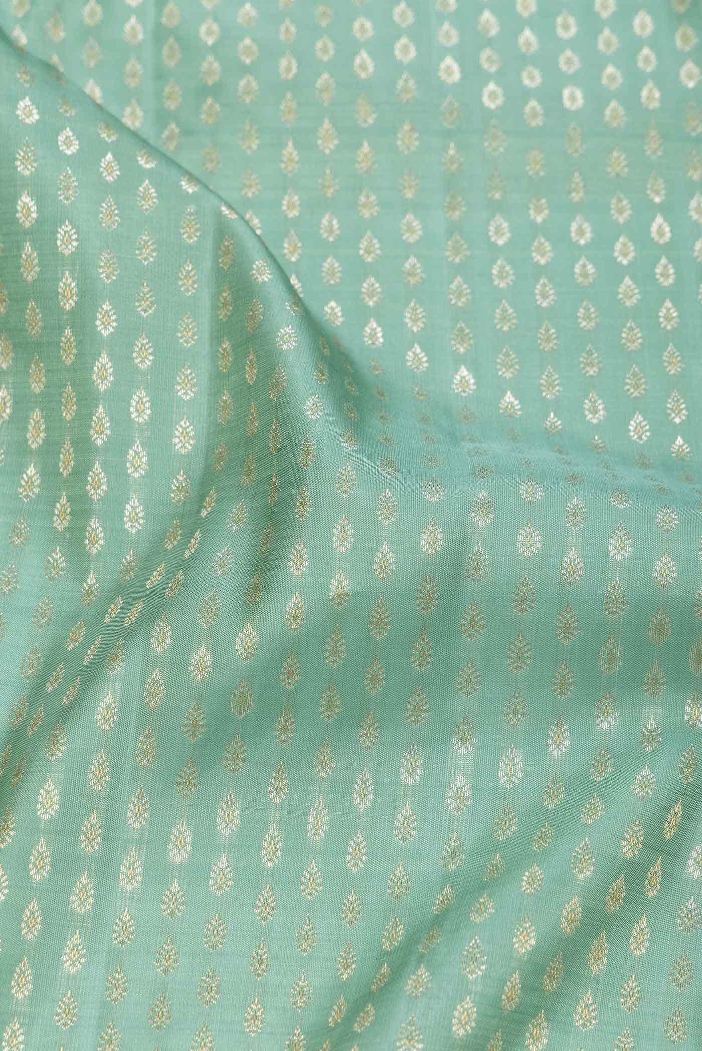 Green Dual Tone Kanchipuram Silk Saree
