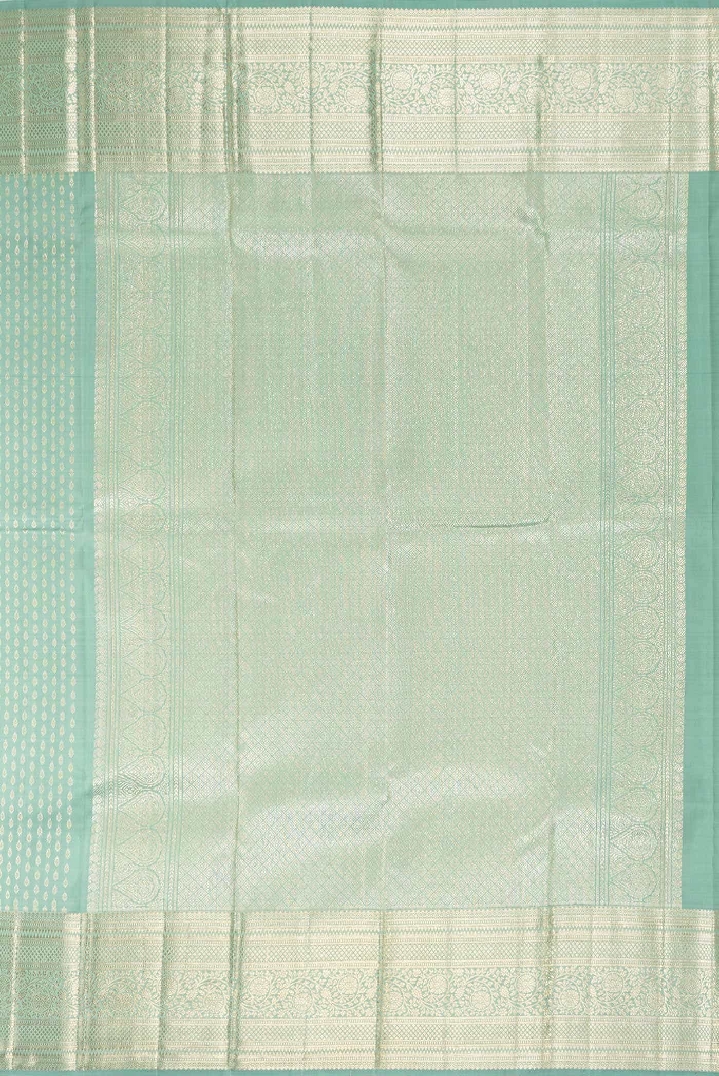 Green Dual Tone Kanchipuram Silk Saree