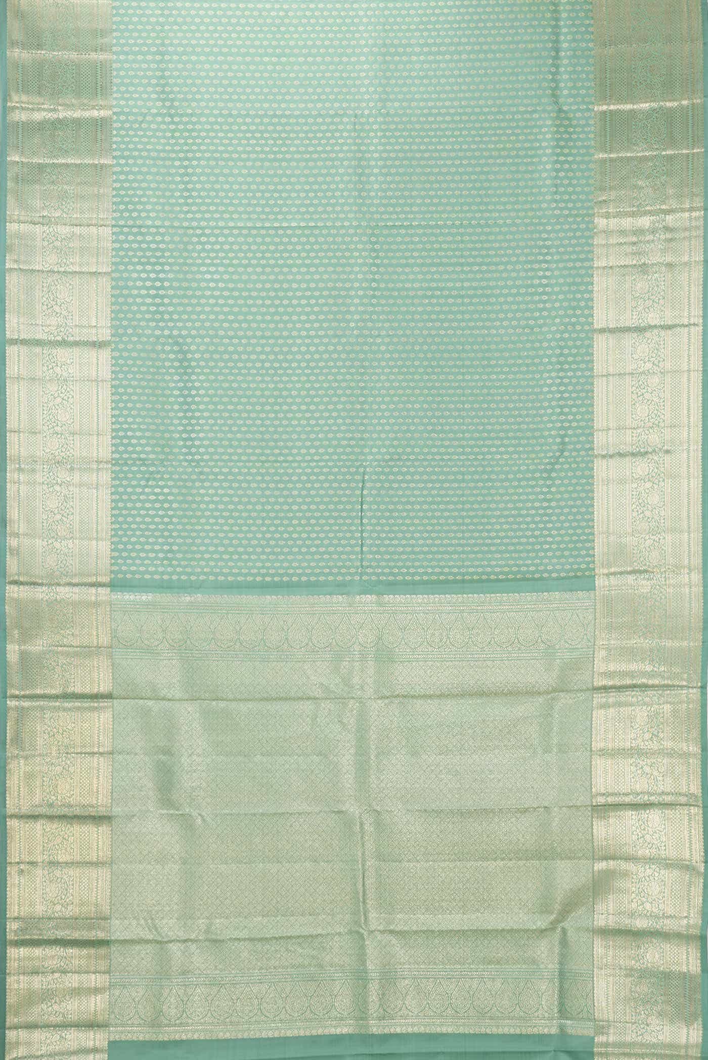 Green Dual Tone Kanchipuram Silk Saree