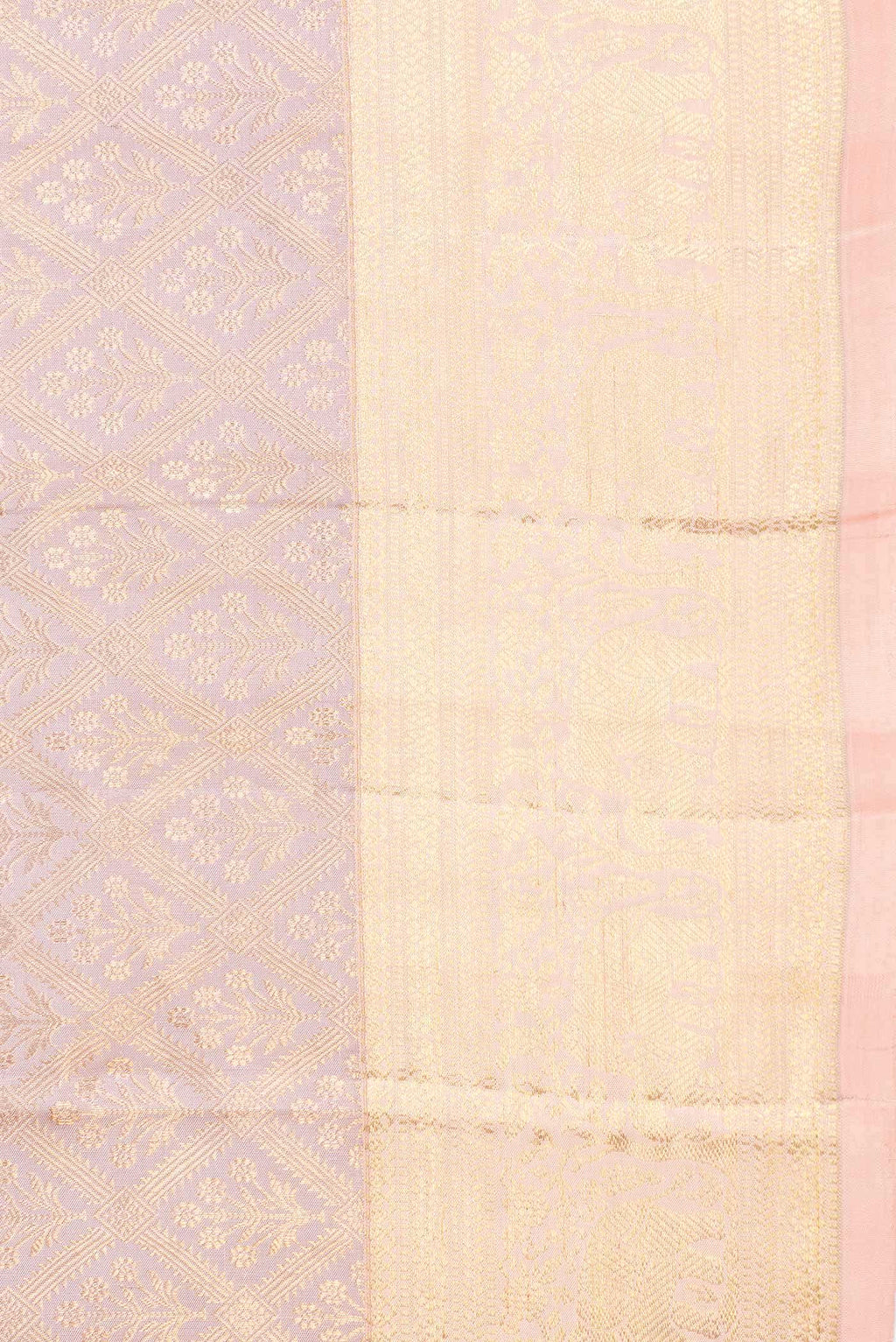 Lilac Dual Tone Kanchipuram Silk Saree