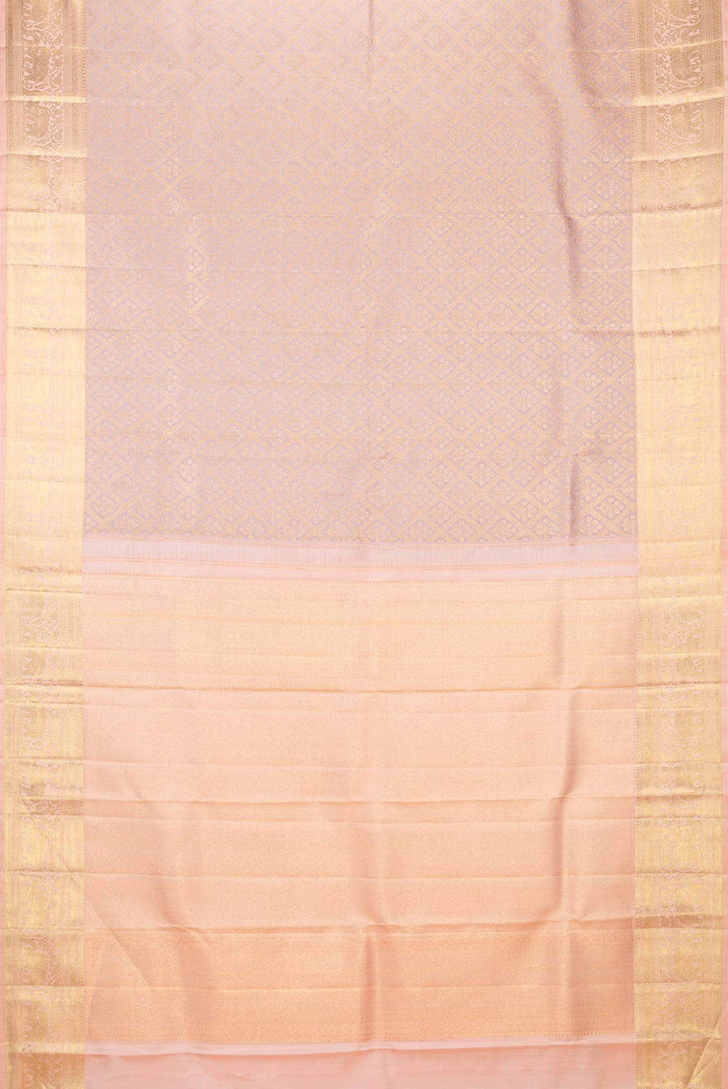 Lilac Dual Tone Kanchipuram Silk Saree