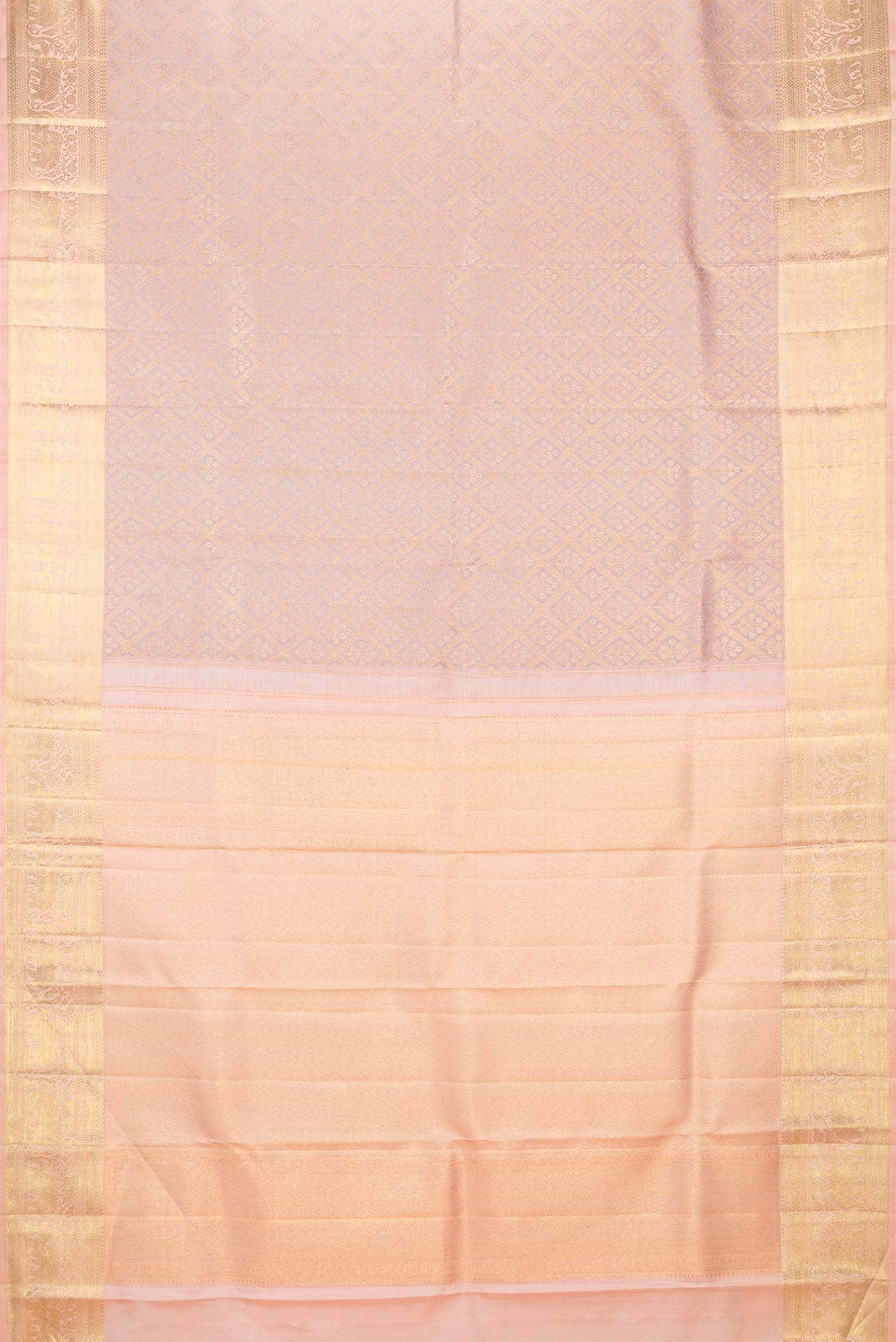 Lilac Dual Tone Kanchipuram Silk Saree
