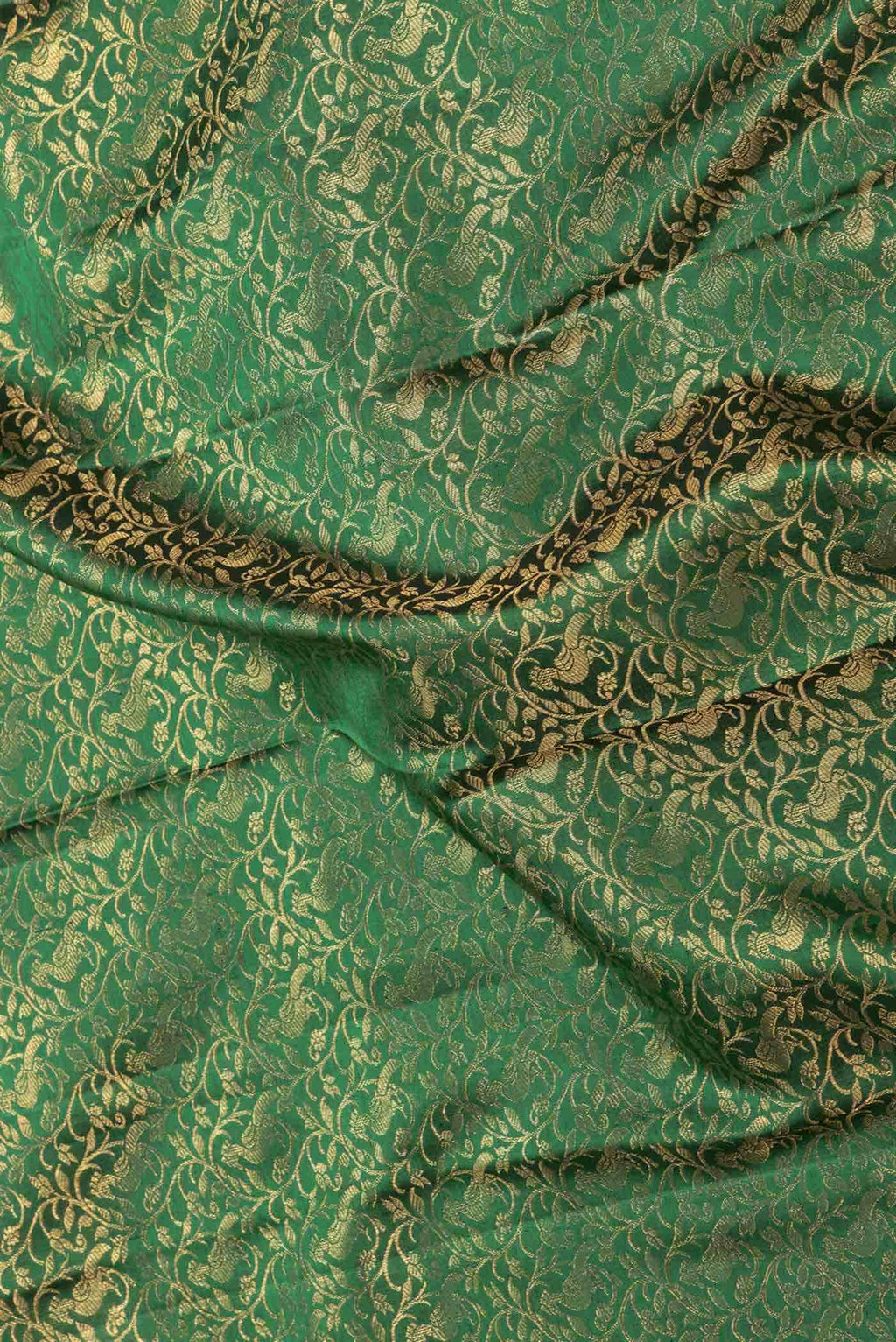 Green Dual Tone Kanchipuram Silk Saree