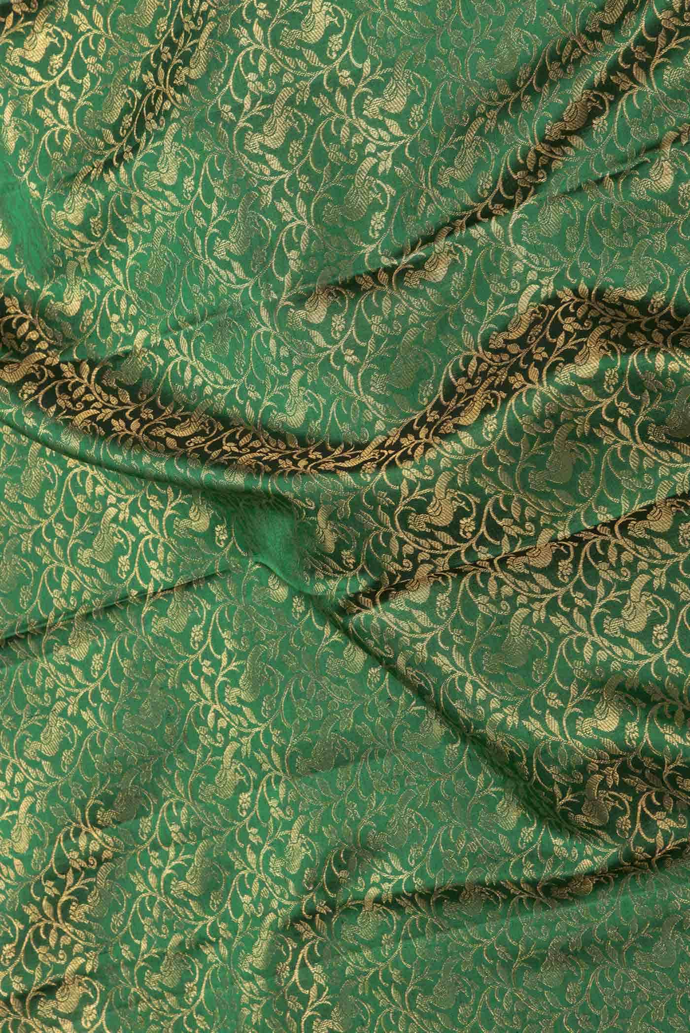 Green Dual Tone Kanchipuram Silk Saree