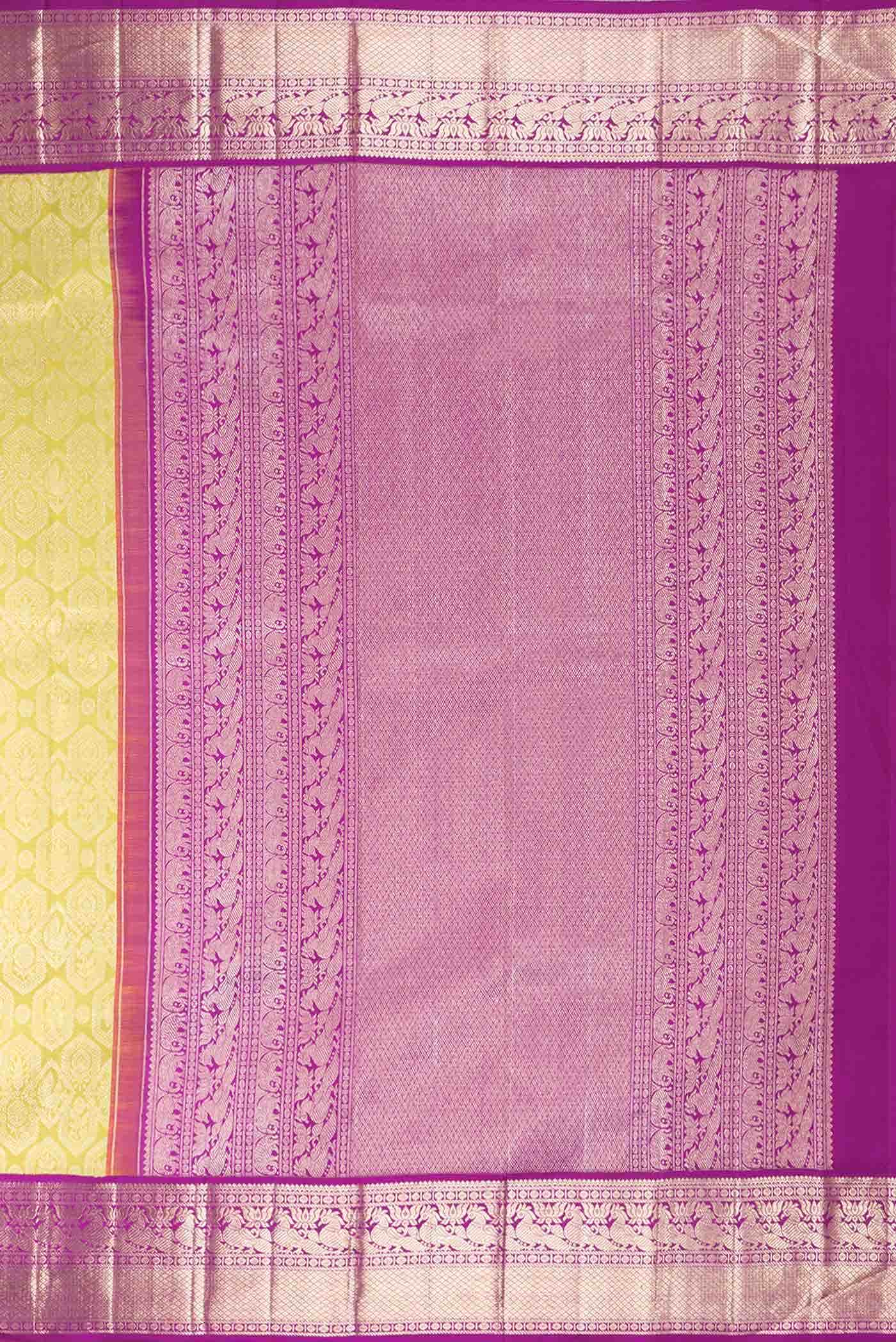 Mehandi Green Dual Tone Kanchipuram Silk Saree