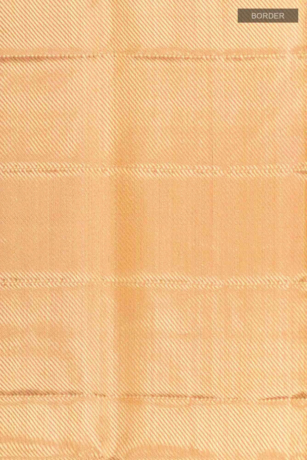 Orange Kanchipuram Tissue Silk Saree