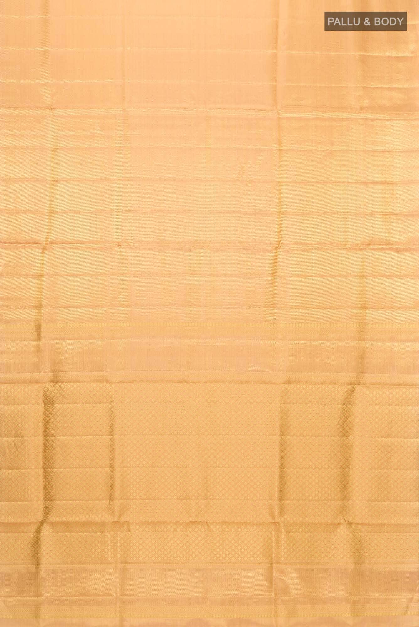 Orange Kanchipuram Tissue Silk Saree