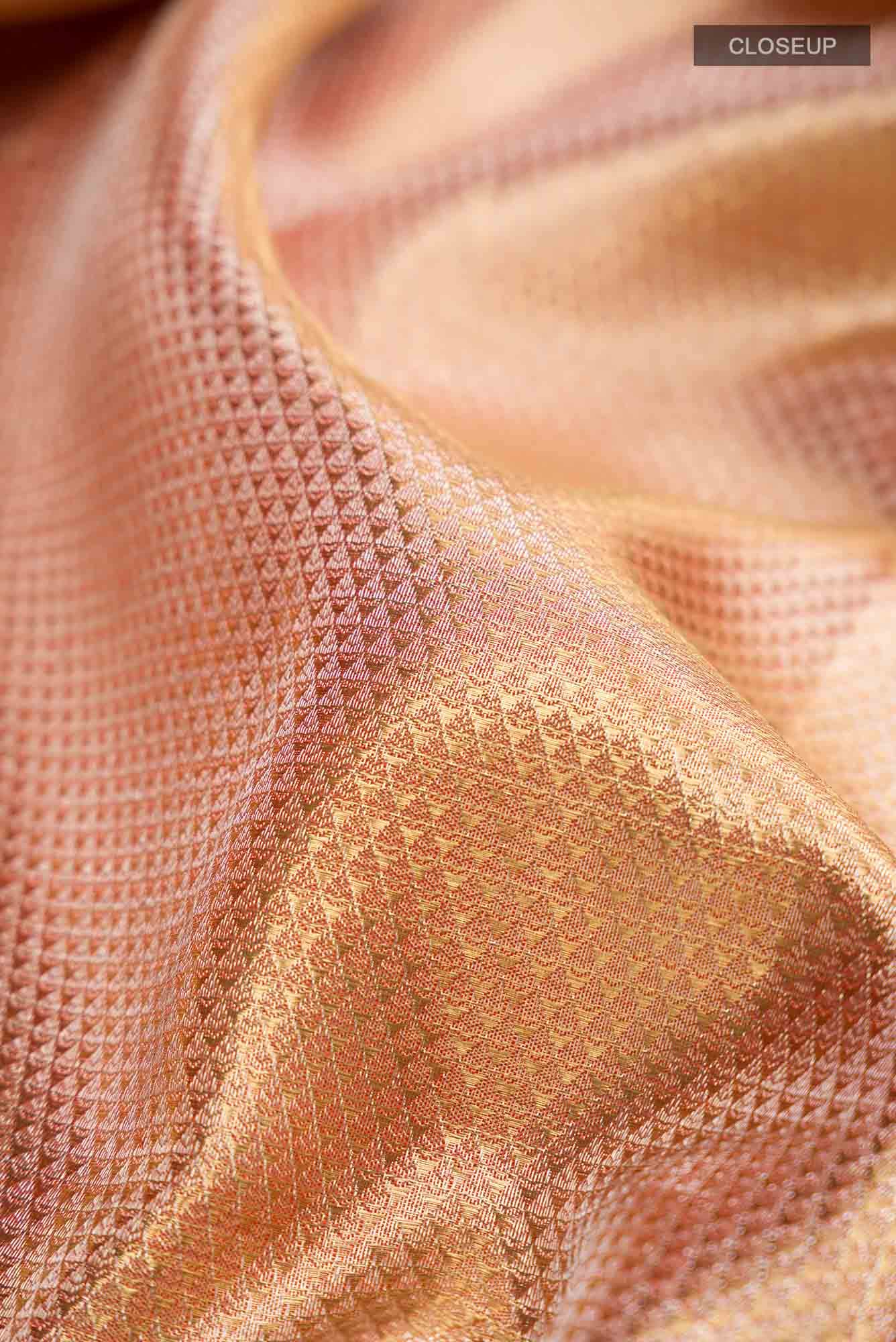 Gold Kanchipuram Tissue Silk Saree