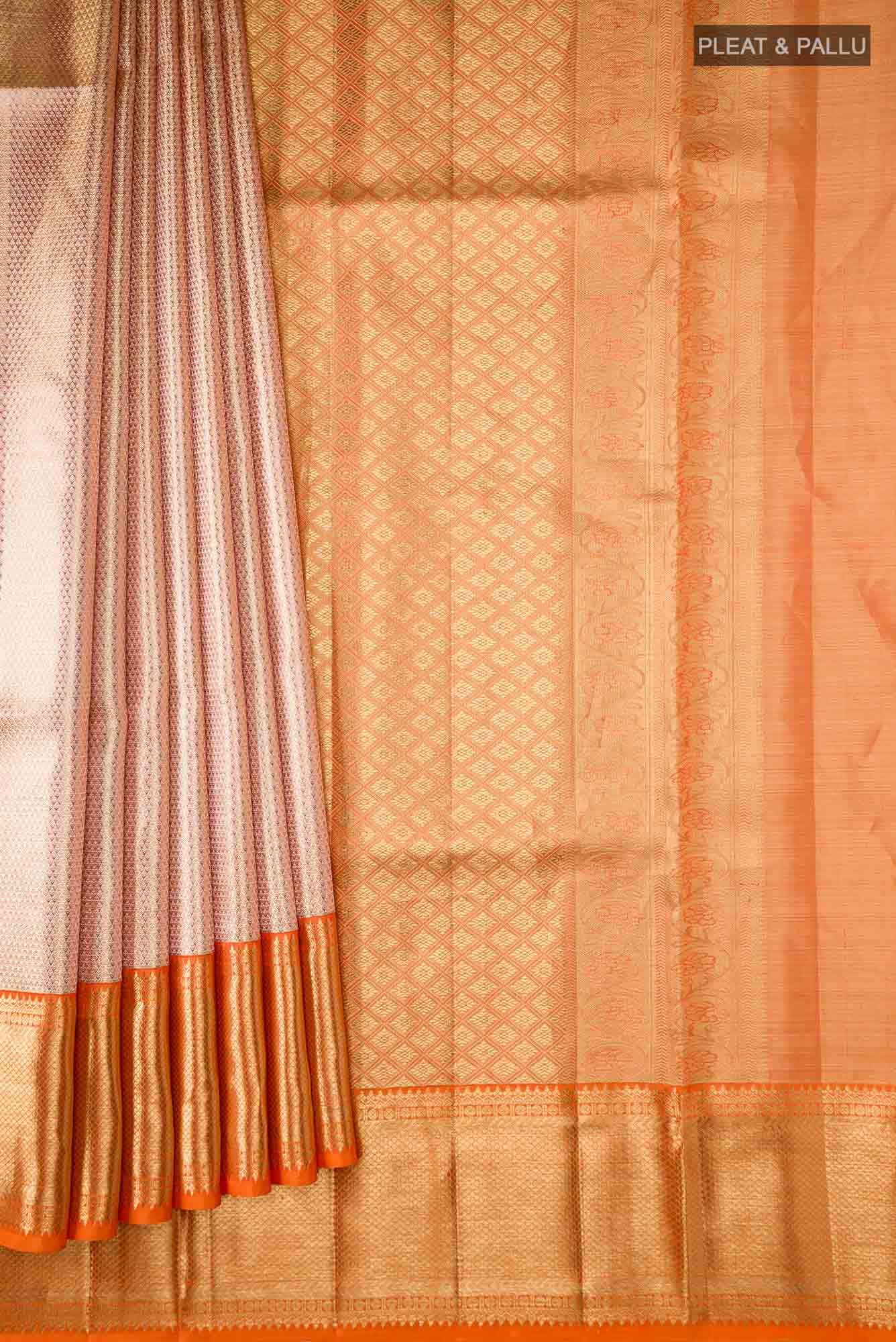 Gold Kanchipuram Tissue Silk Saree