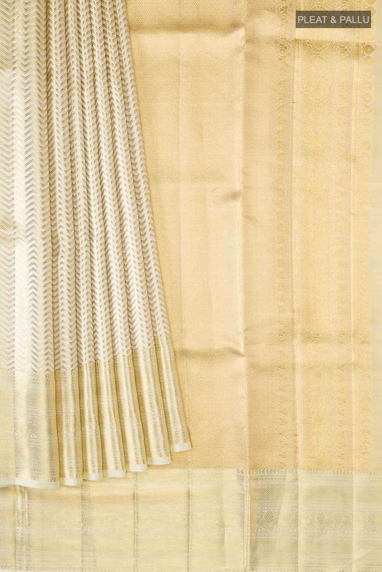 Gold Kanchipuram Tissue Silk Saree