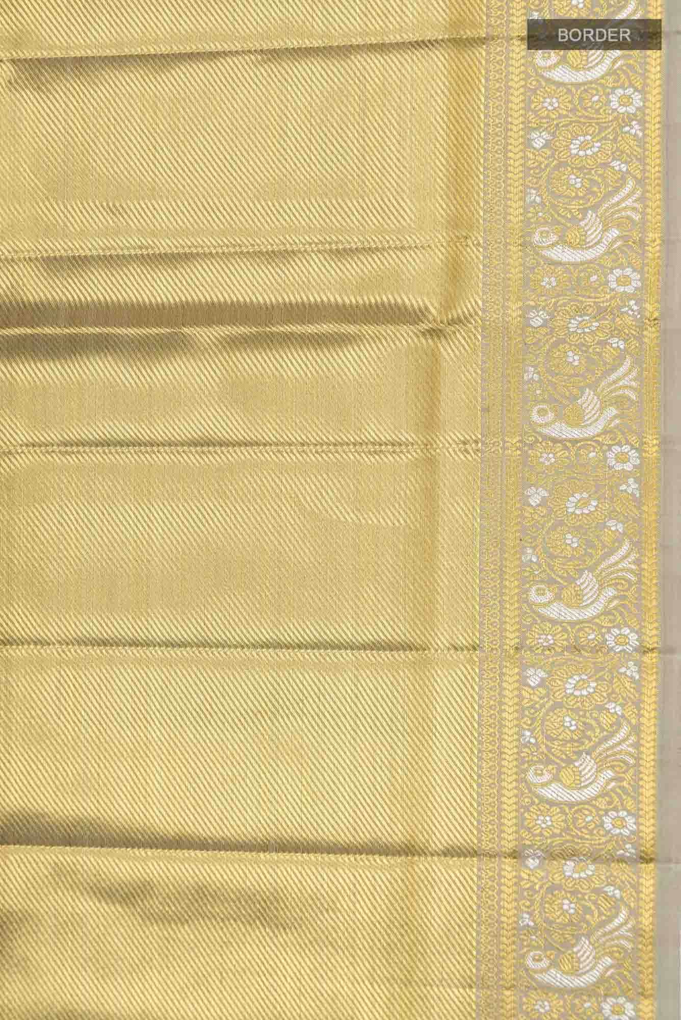 Gold Kanchipuram Tissue Silk Saree