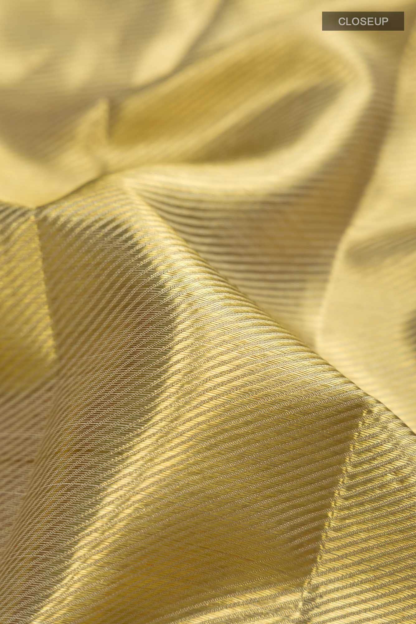 Gold Kanchipuram Tissue Silk Saree
