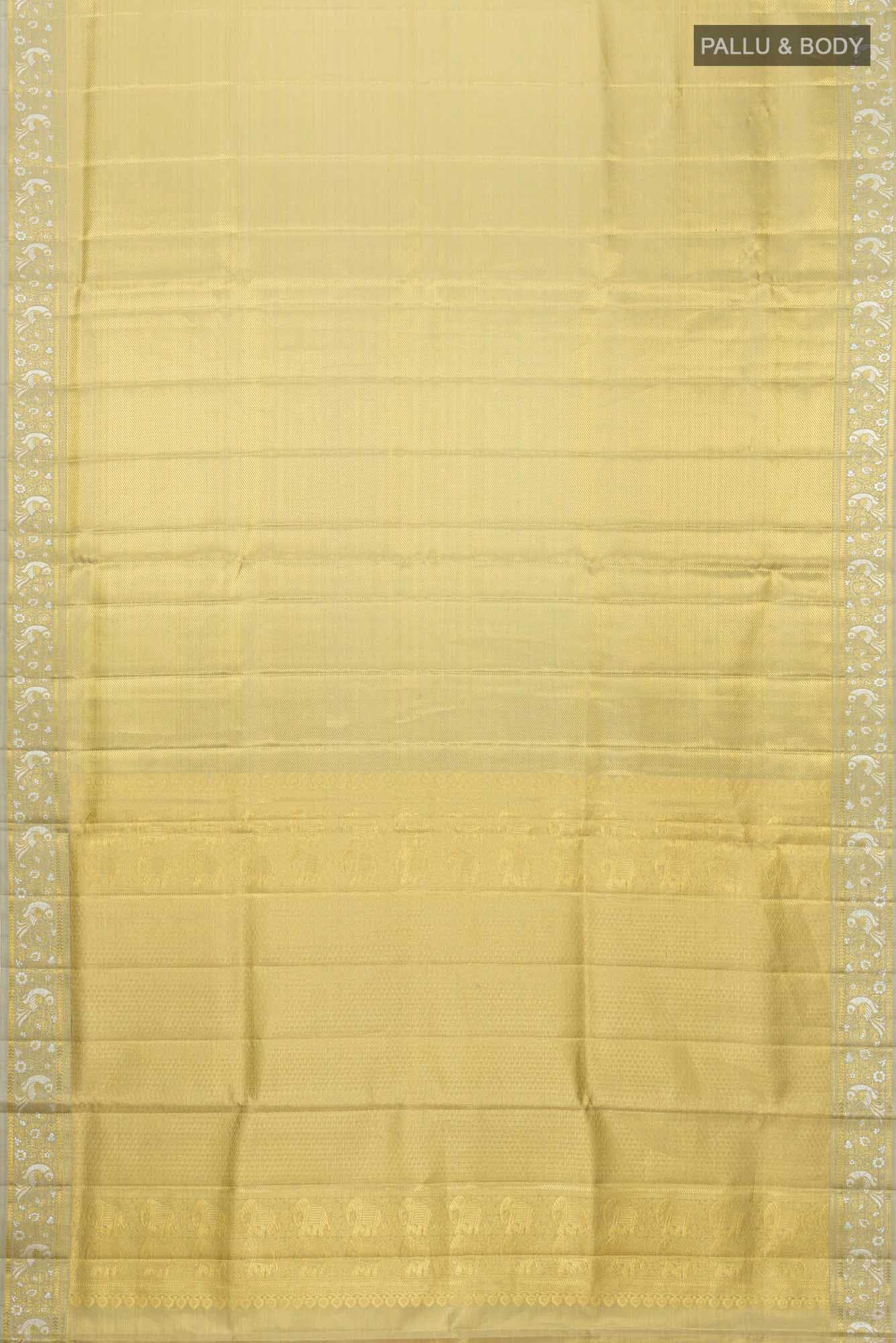 Gold Kanchipuram Tissue Silk Saree