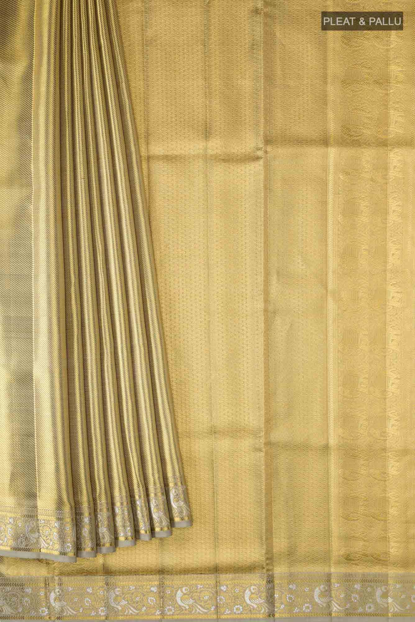 Gold Kanchipuram Tissue Silk Saree
