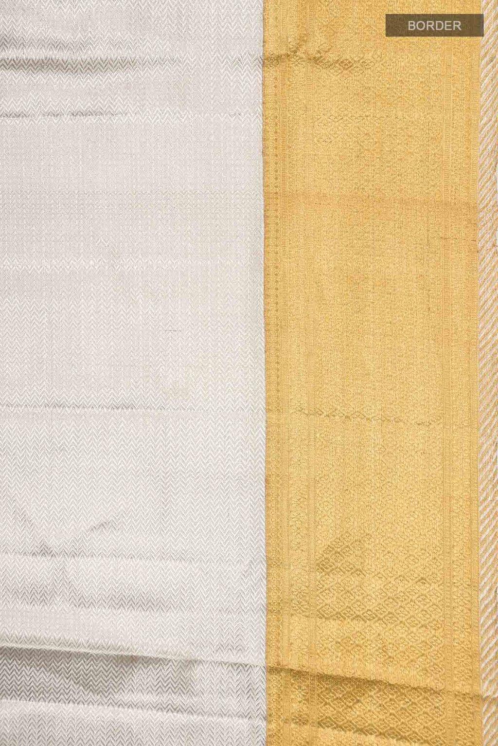 Silver Kanchipuram Tissue Silk Saree