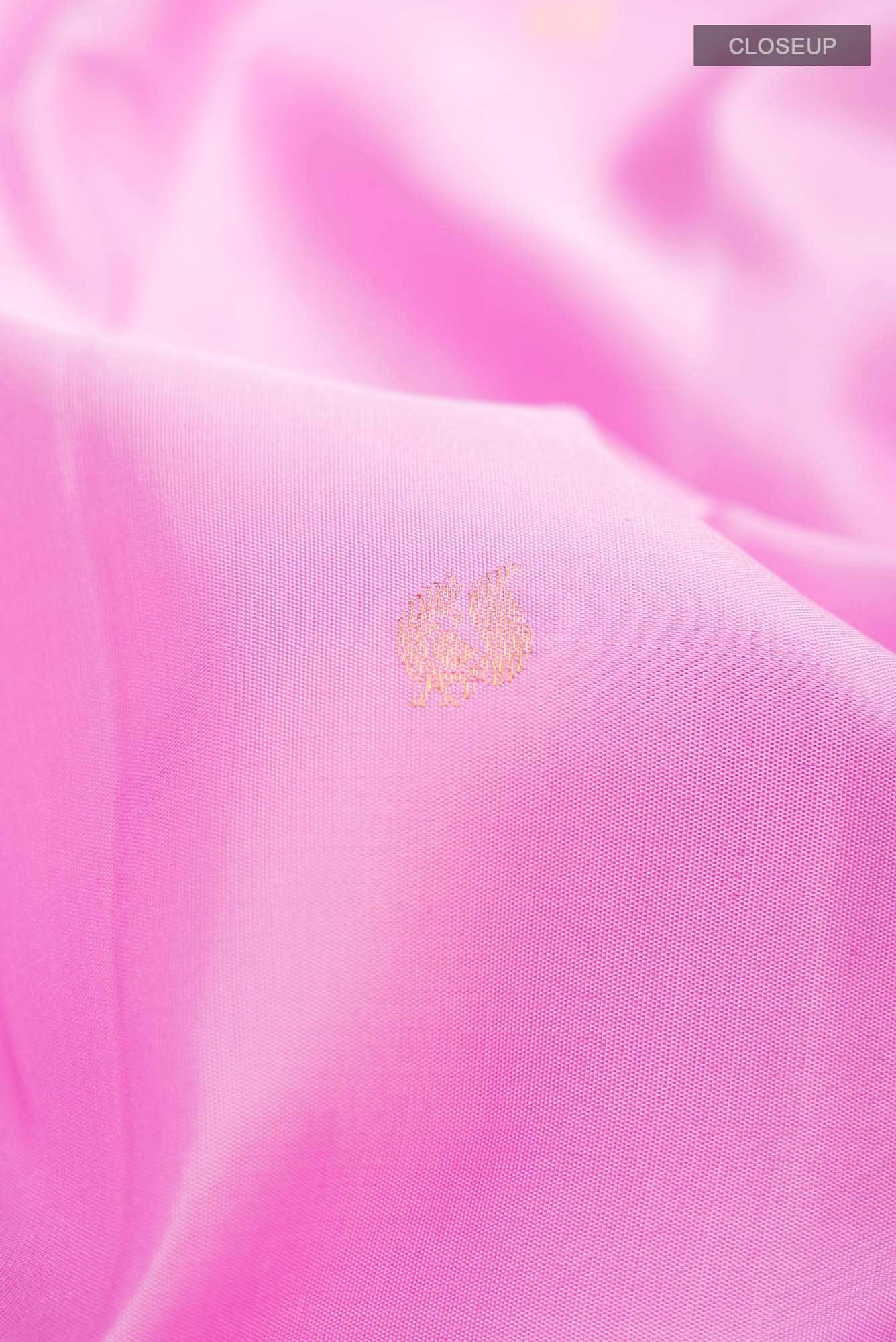 Pink Kanchipuram Silk Saree