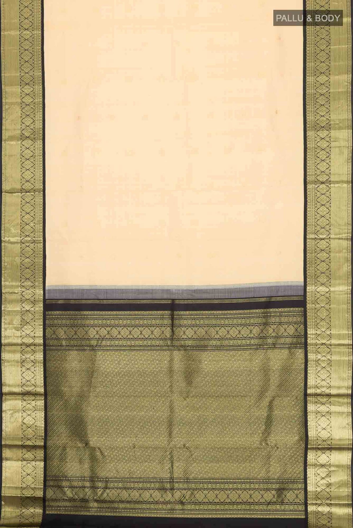 Sandal Kanjivaram Silk Saree