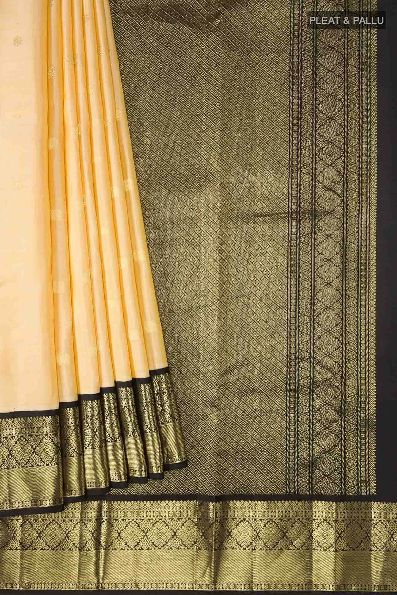 Yellow Kanchipuram Silk Saree
