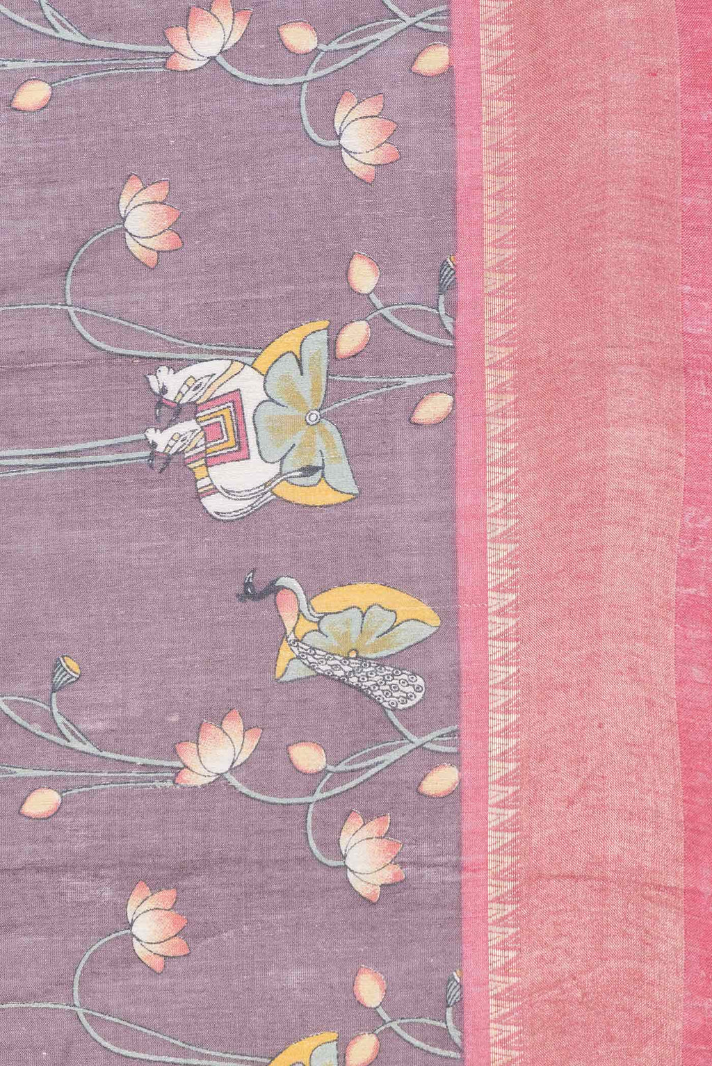 Brown Dual Tone Tussar Silk Saree