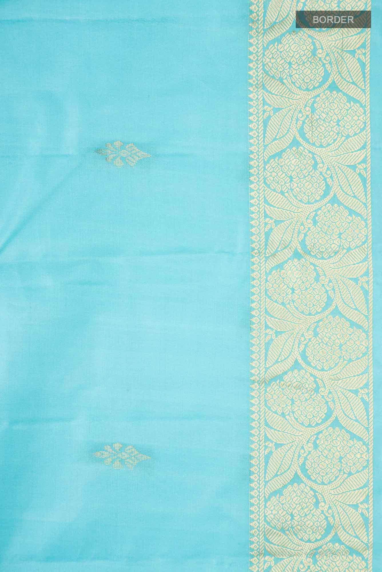 Blue Kanchipuram Silk Saree