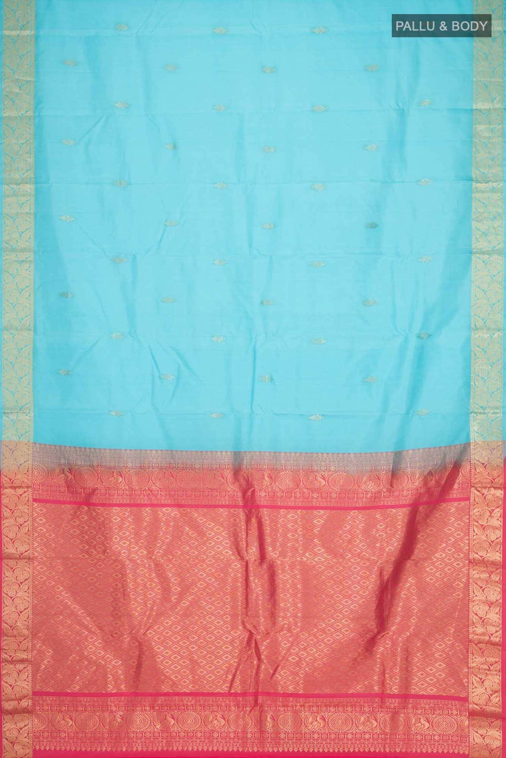Blue Kanchipuram Silk Saree