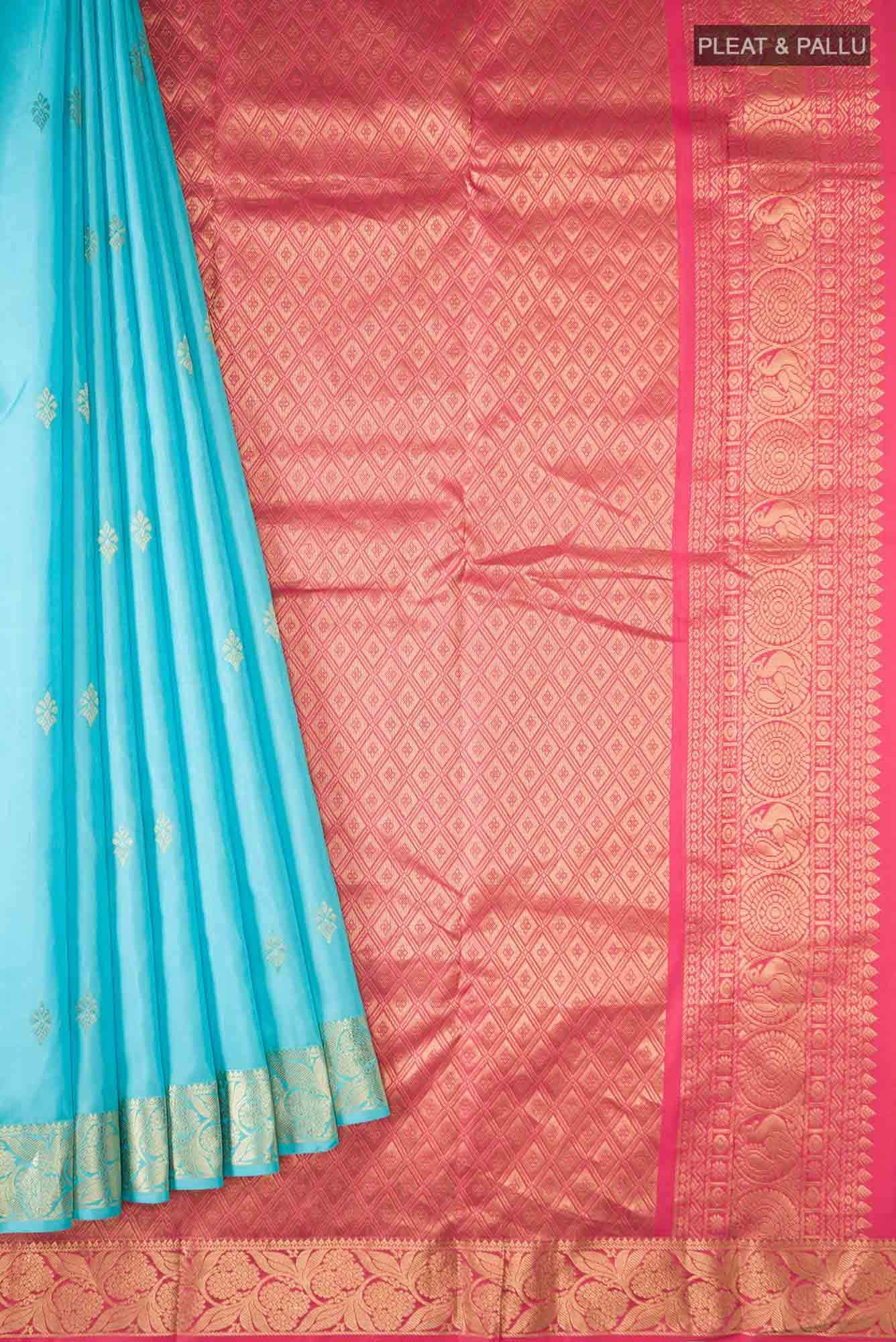 Blue Kanchipuram Silk Saree