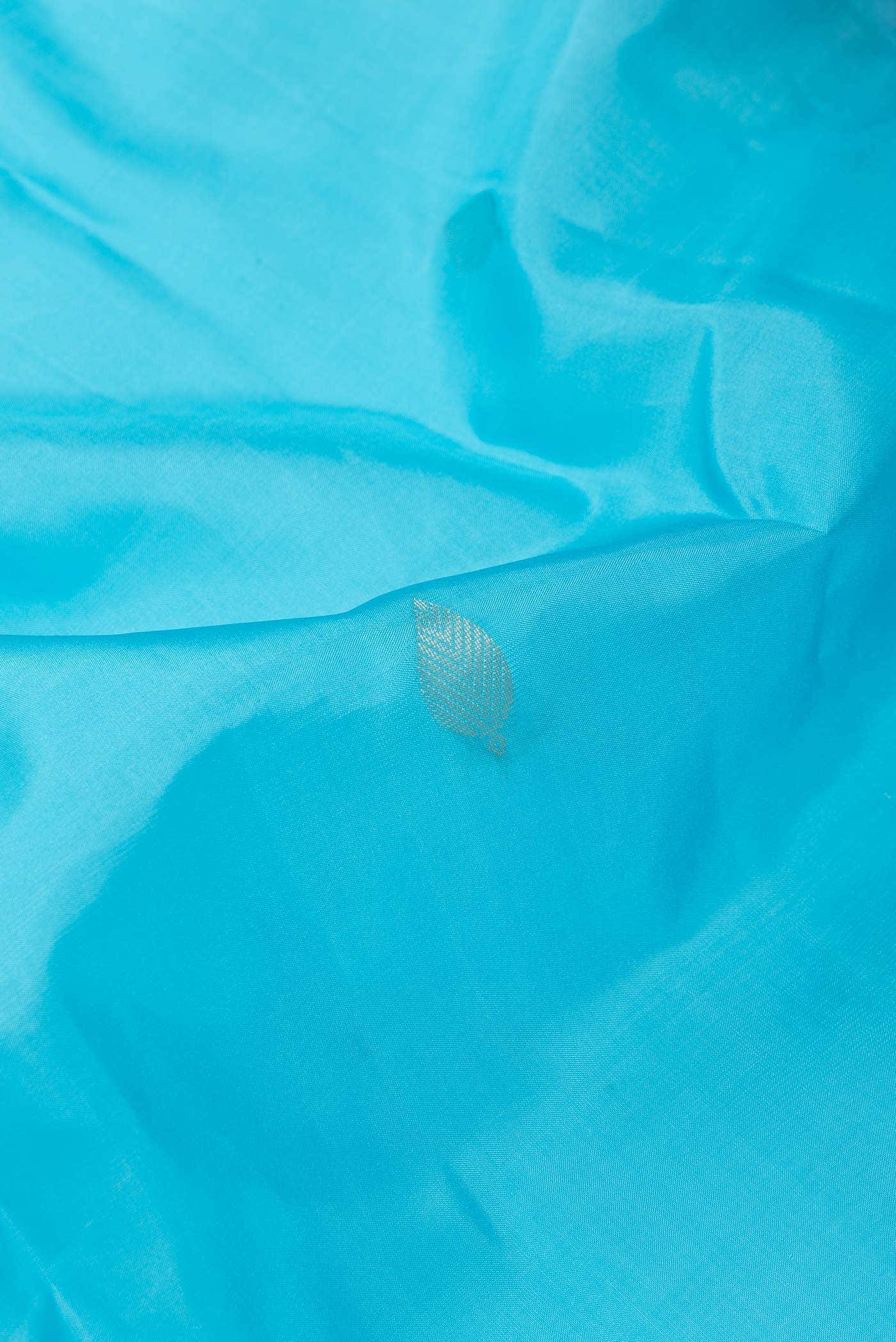 Sky Blue Dual Tone Kanchipuram Silk Saree