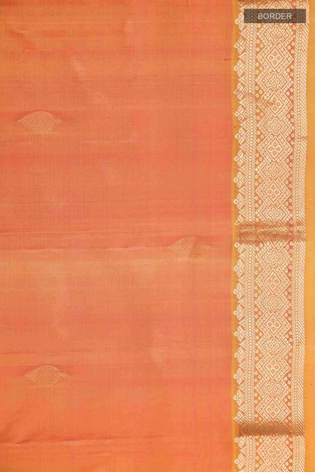 Orange Kanchipuram Silk Saree