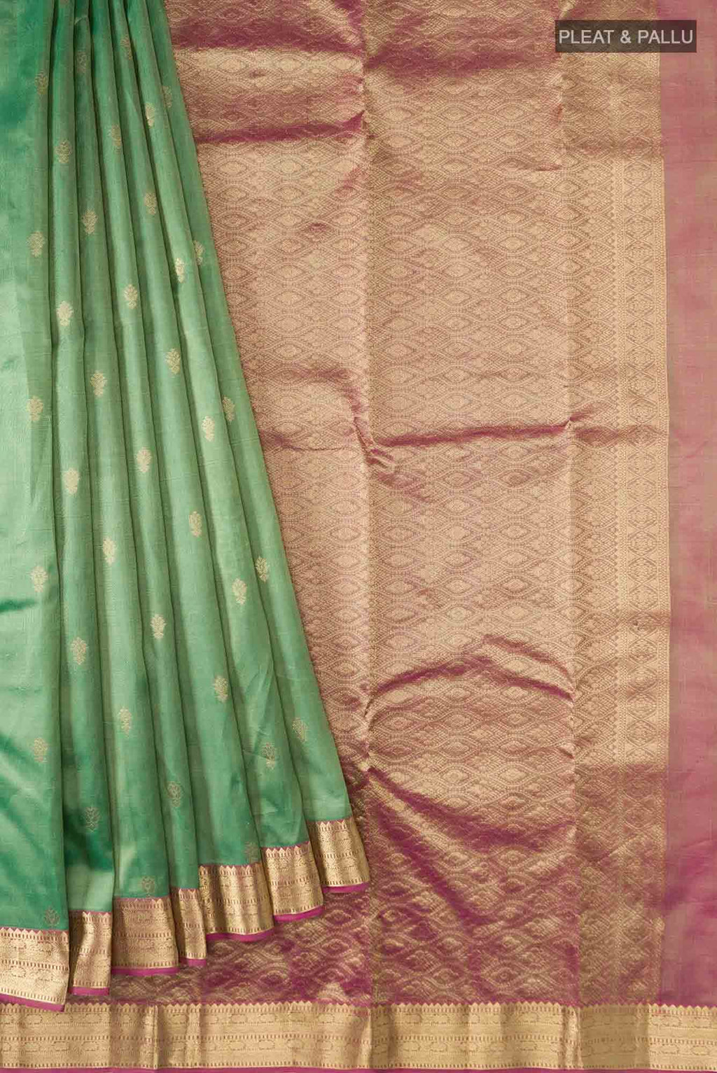 Green Dual Tone Kanchipuram Silk Saree